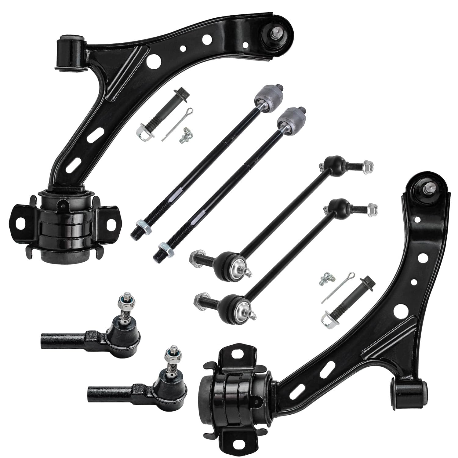 Detroit Axle - Front Lower Control Arms Kit for 2005-2010 Ford Mustang