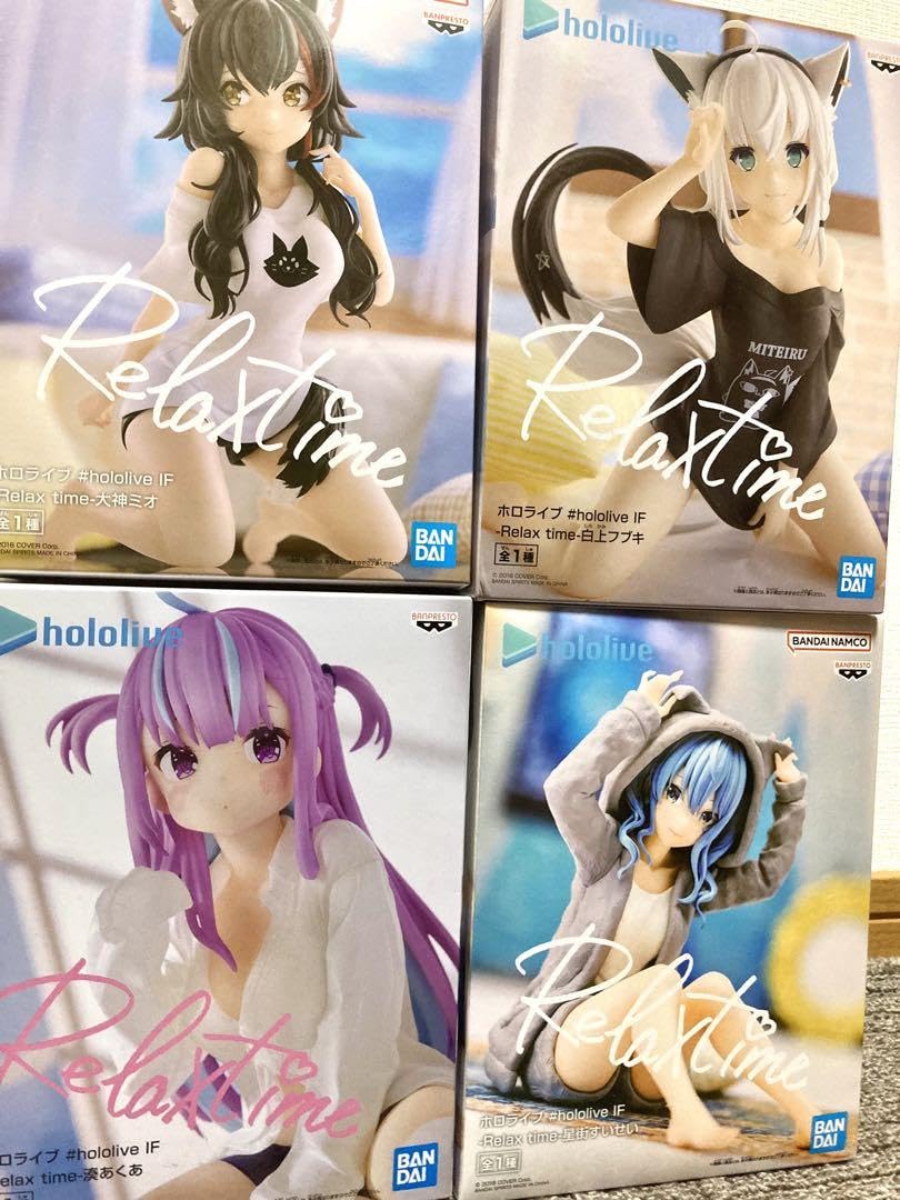 Amazon.co.jp: 湊あくあ 白上フブキ 星街すいせい 大神ミオ フィギュア 
