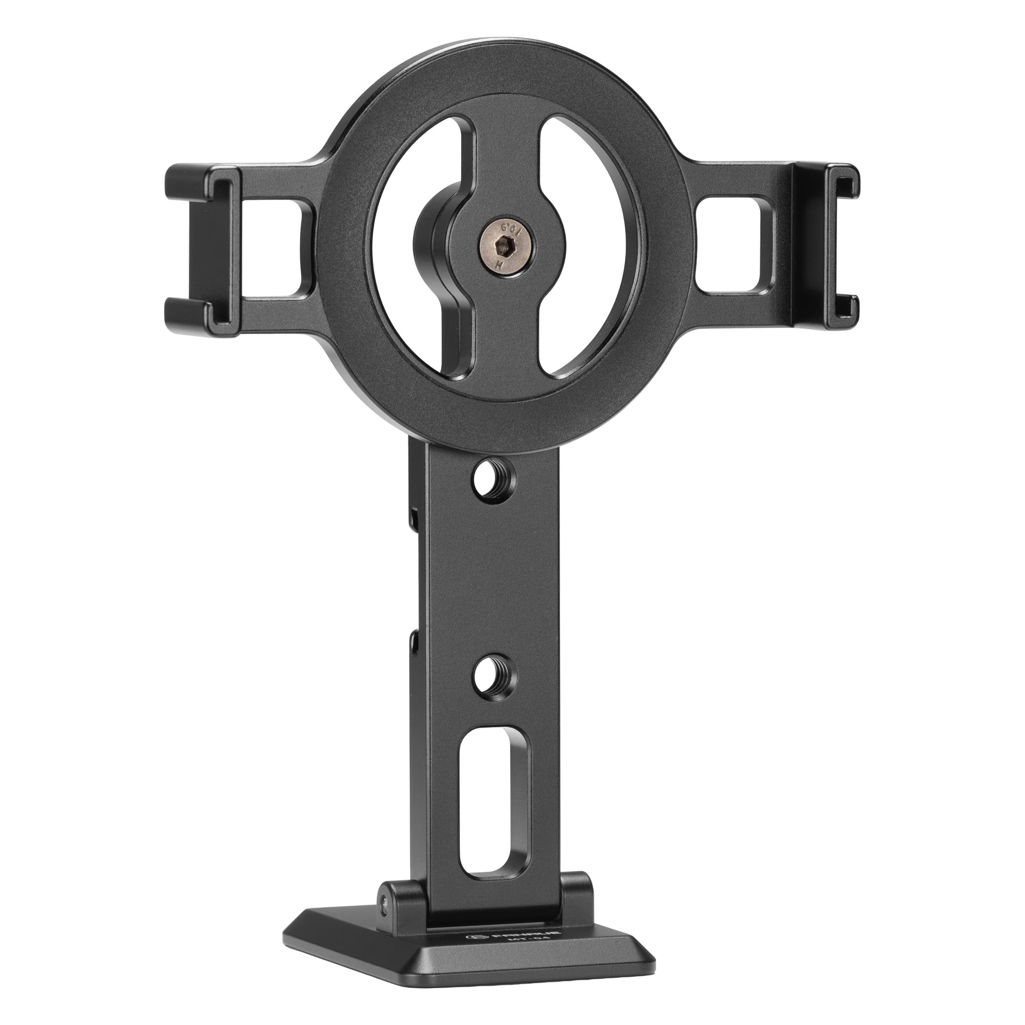 FANAUE Cell Phone Tripod Mount, Magnetic Aluminum Smartphone Stand Adapter with Cold Shoe Arca Swiss QR Base Plate,1/4