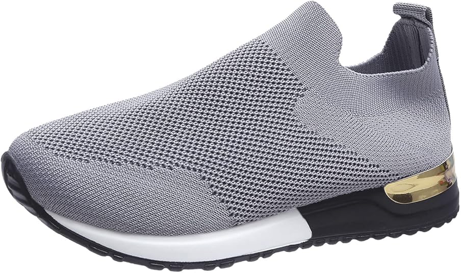 Damen Tennisschuhe Bequem - Orthopädische Sneaker Mit Keilabsatz