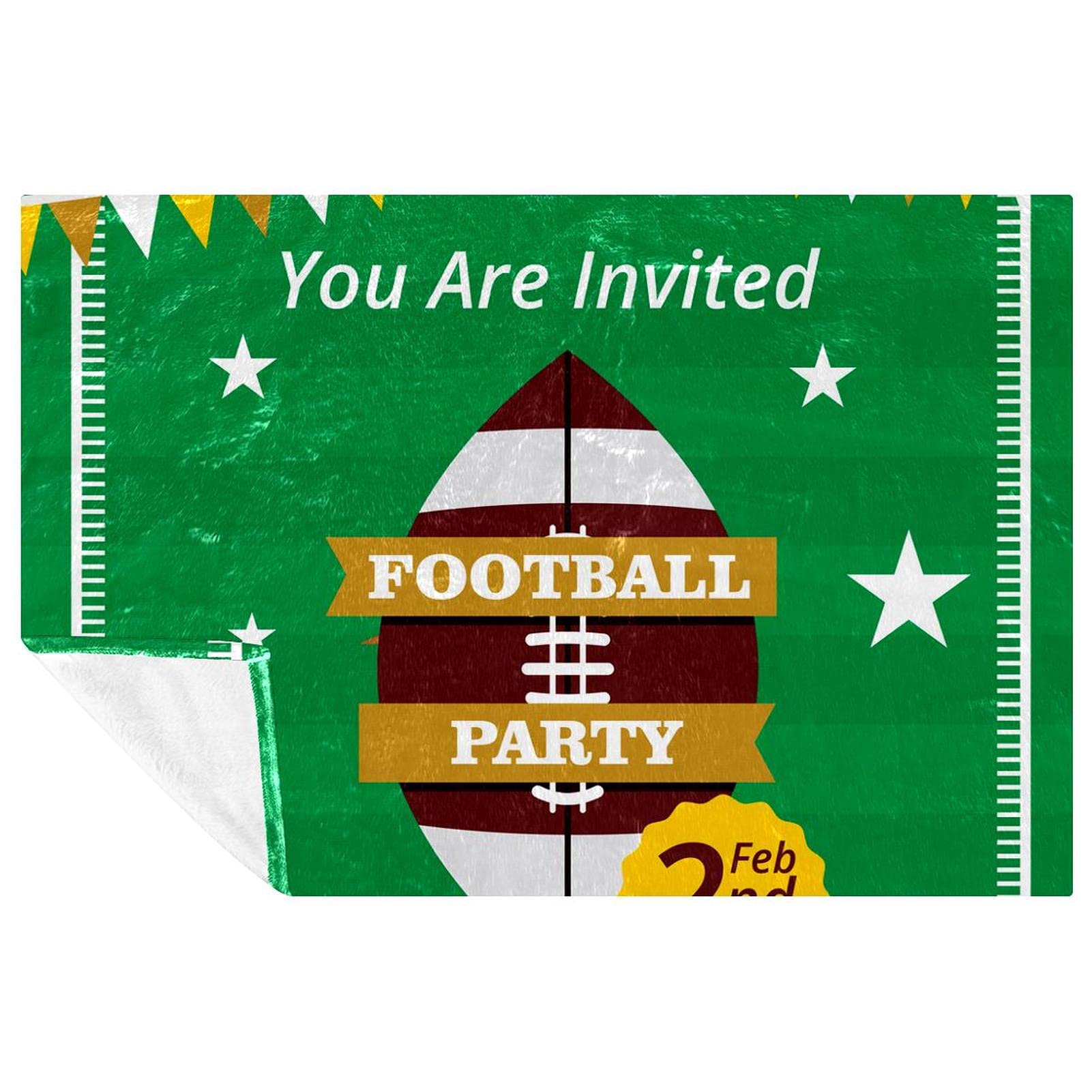Couverture douce contre le froid sur le lit ou canapé You're Invited