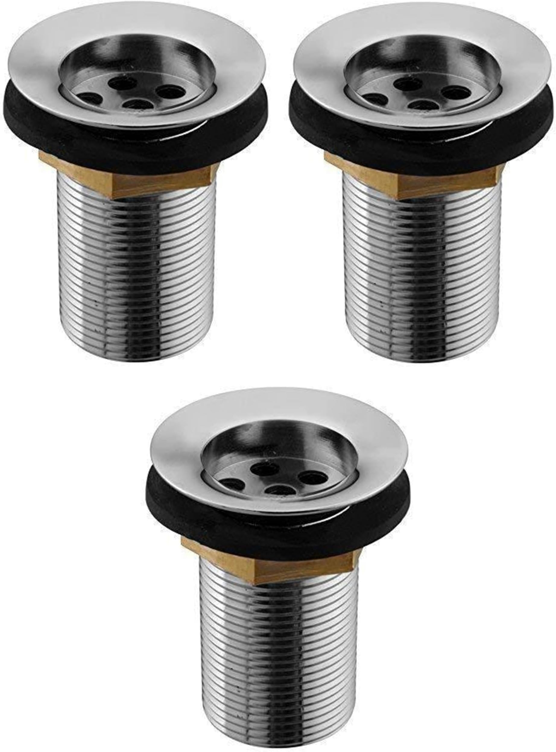 - JAGGER JAG396 Full Thread Waste Coupling for Wash Basin | 304 Grade Stainless Steel | Rust-Proof | for Home, Office, Bathroom Chrome Finish (3, 5" INCH)