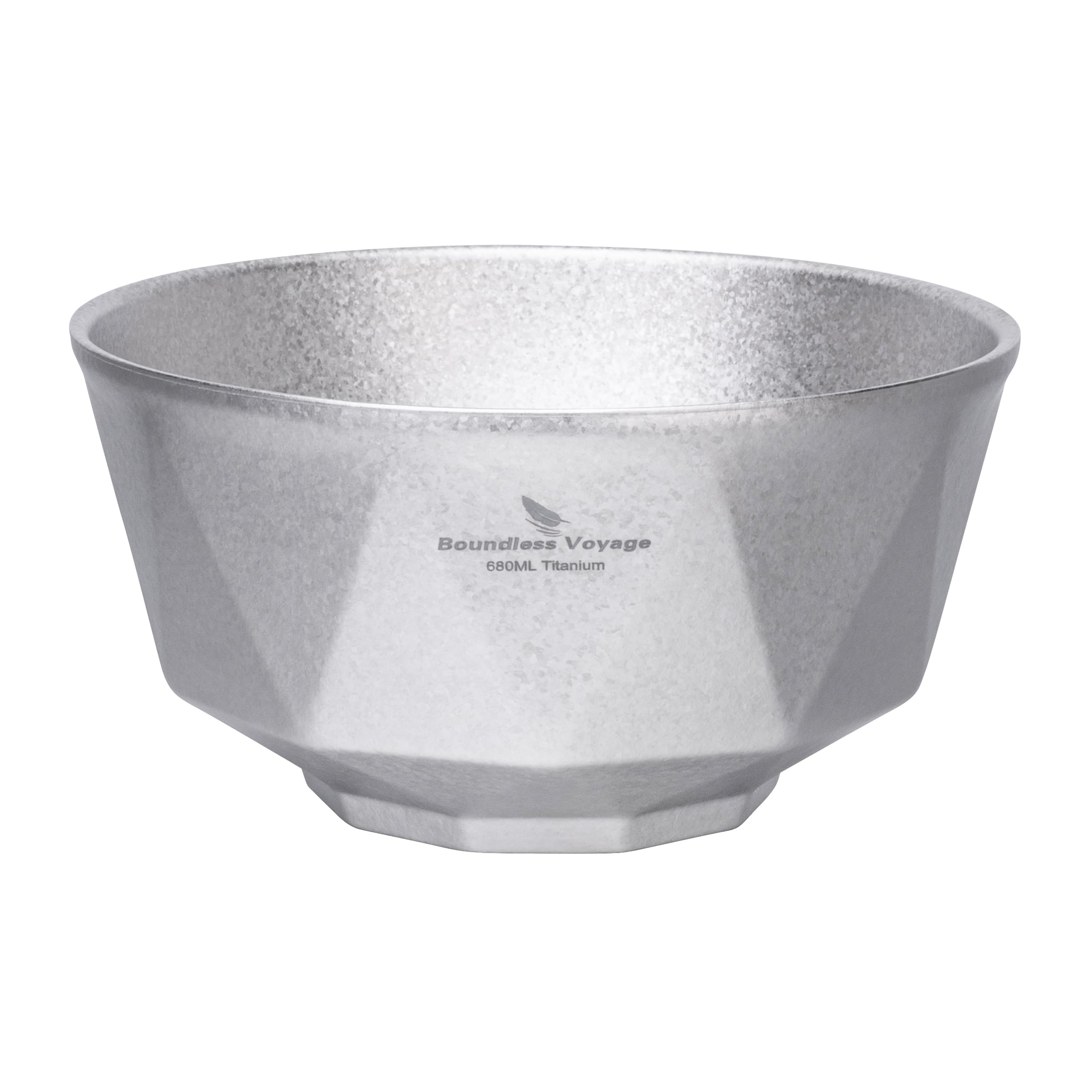 Boundless Voyage Titanium Double Walled Bowls Camping Stackable Tableware Kitchen Metal Bowl for Salad Rice Soup Oatmeal Yogurt Ice Cream Snack Use (680ml crystalline-1178T)