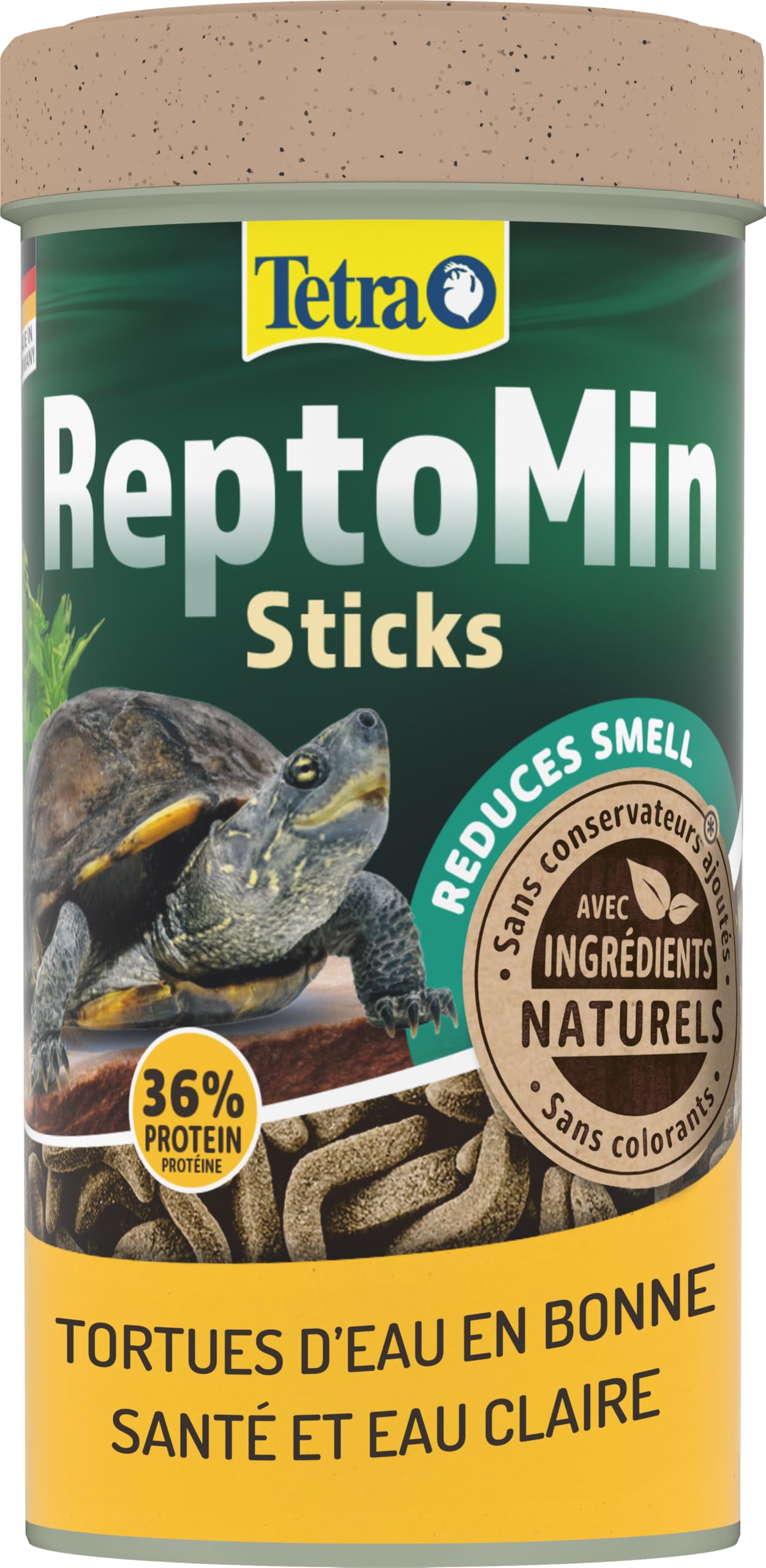 TETRA - ReptoMin Sticks - Aliment Pour Tortues d'Eau Complet en Sticks - Hautement Digestible - 1 Litre