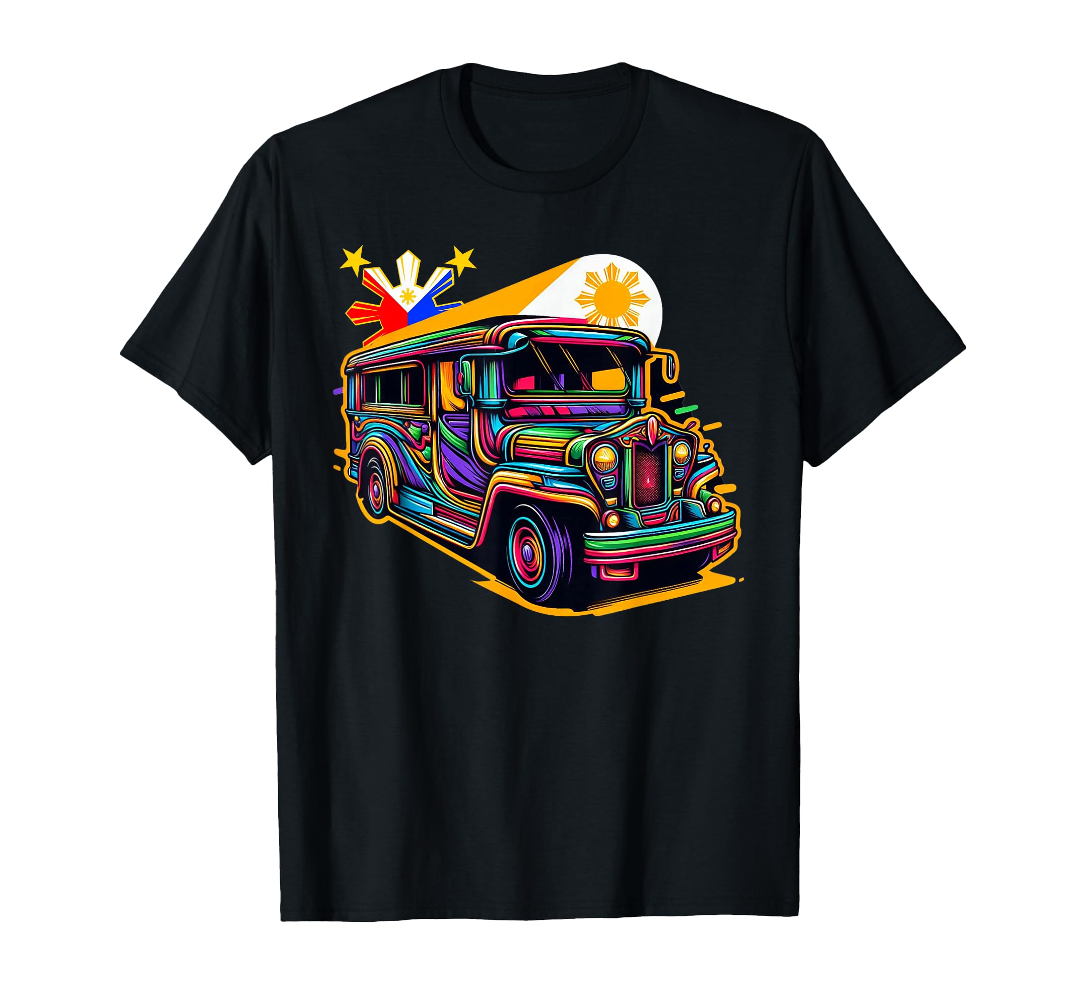 Philippines Flag Proud Filipino Souvenir Philippines Jeepney T-Shirt