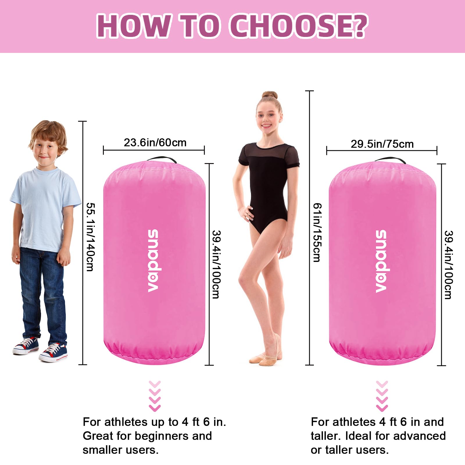 Inflatable Tumbling Roller Track Inflatable Gymnastics Air Barrel