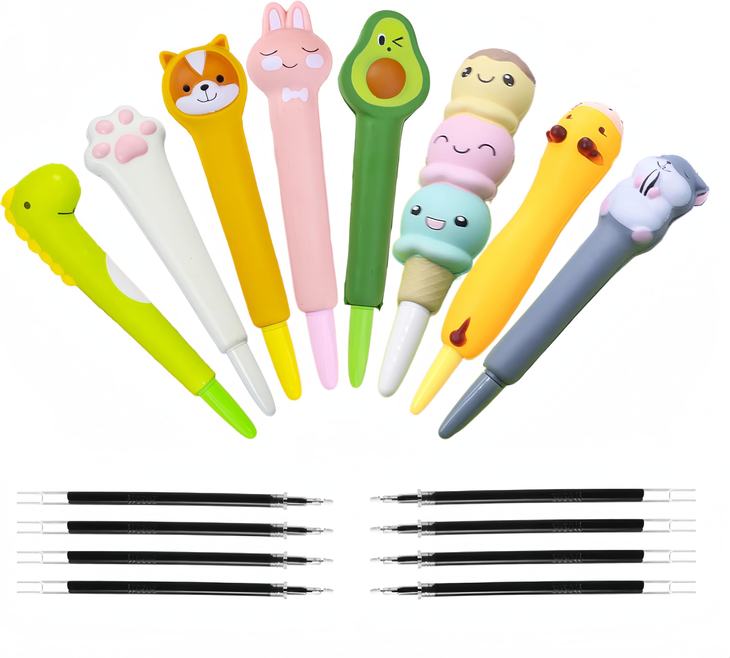Kawaii Squishy Pens 8 PCS