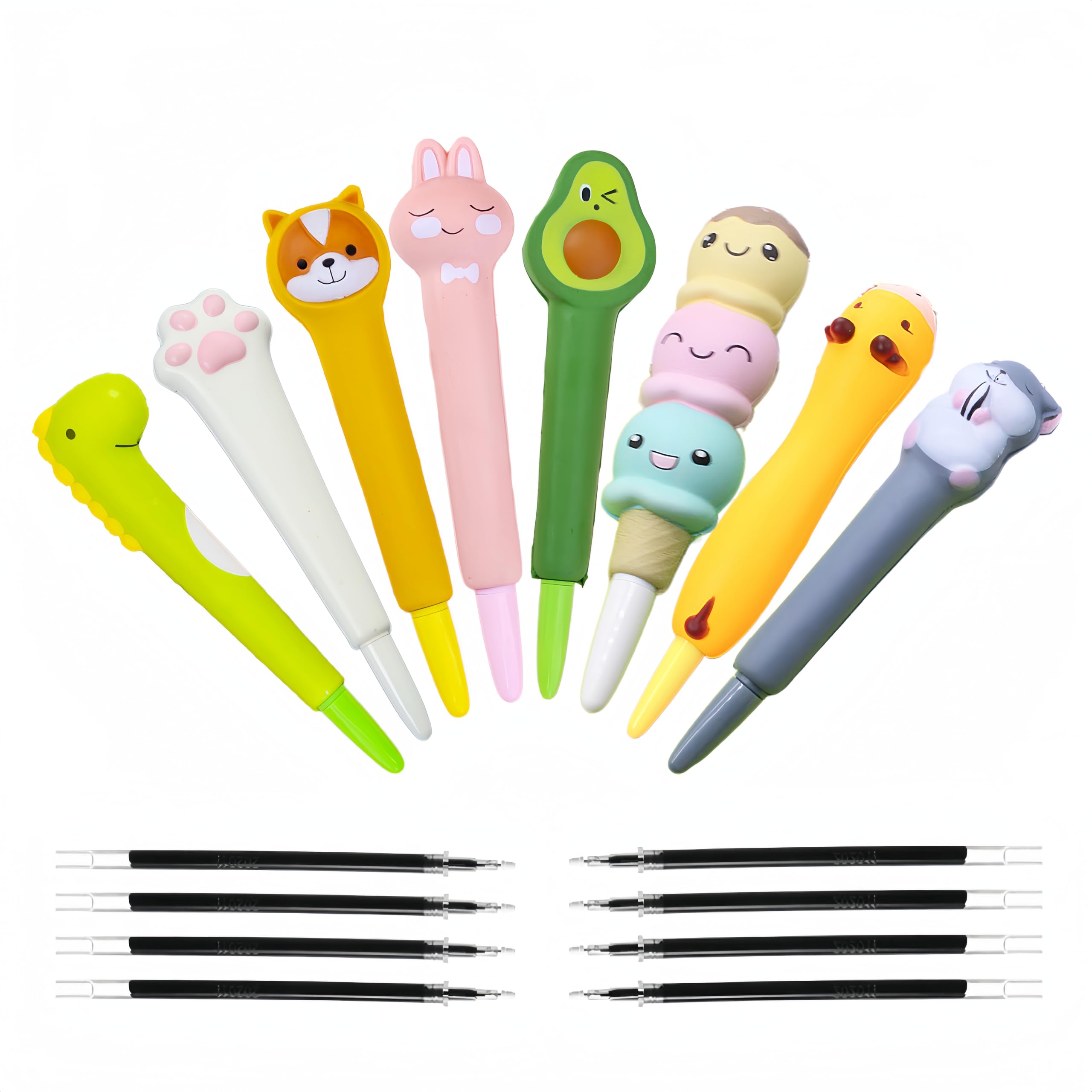 Kawaii Squishy Pens 8 PCS