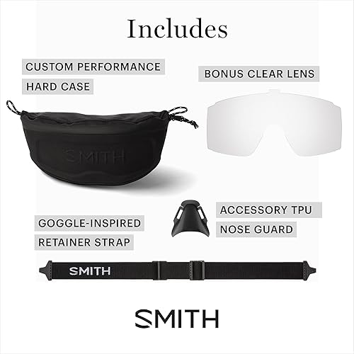 Miniatura 7 de SMITH Gafas de sol Pursuit con lente ChormaPop Shield  Gafas de sol deportivas de alto rendimiento  Escudos laterales extraíbles  Hombres y mujeres