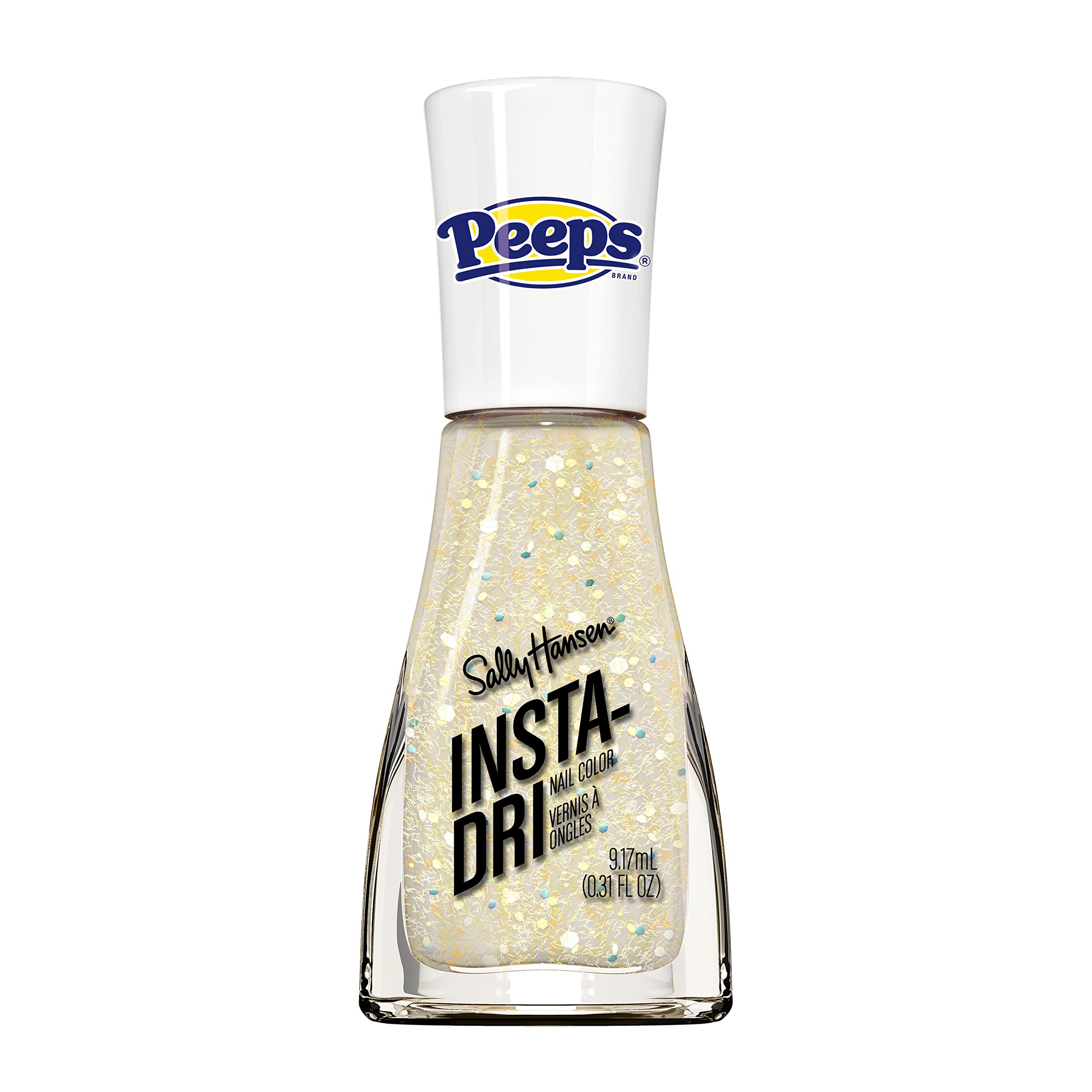 Sally Hansen Insta-Dri x PEEPS® Nail Polish Collection - PEEPS® Party Cake, 0.31 fl oz 0.31 Fl Oz (Pack of 1)