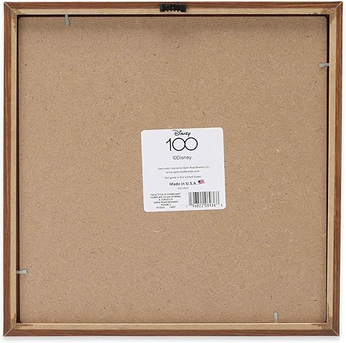 Vista 9 de Disney Mickey y Minnie Mouse You Are My Happy Place - Decoración de pared de madera enmarcada - Bonita imagen de Mickey Mouse Rojo/gris