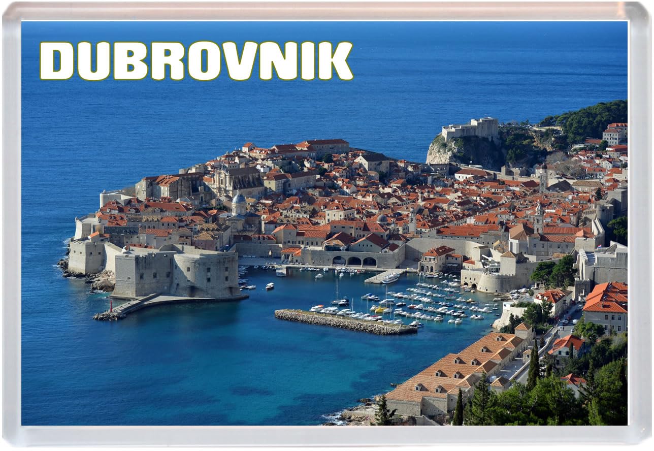 Baked Bean Store Multicolor Dubrovnik - Jumbo Fridge Magnet 96 X 67Mm Bbsfhm1528