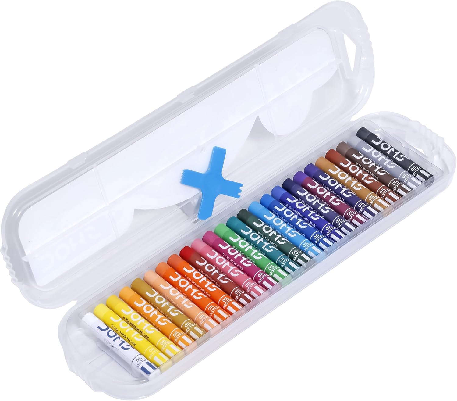 Doms Oil Pastels 25 Shades (Pack of 1), Multicolour (AM3176)