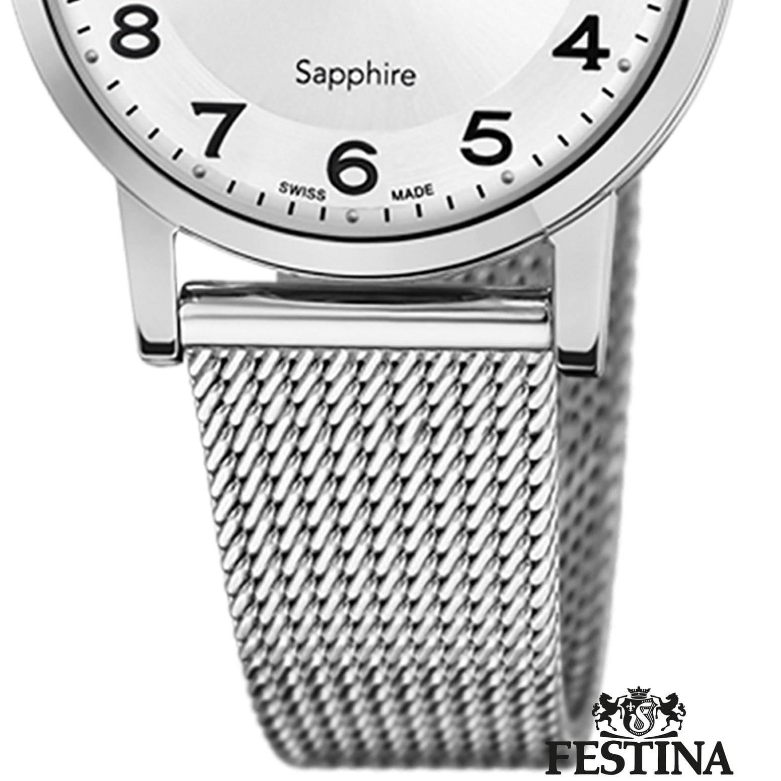 Festina Swiss Made Orologio Donna in Acciaio Inox. 316l Argentato