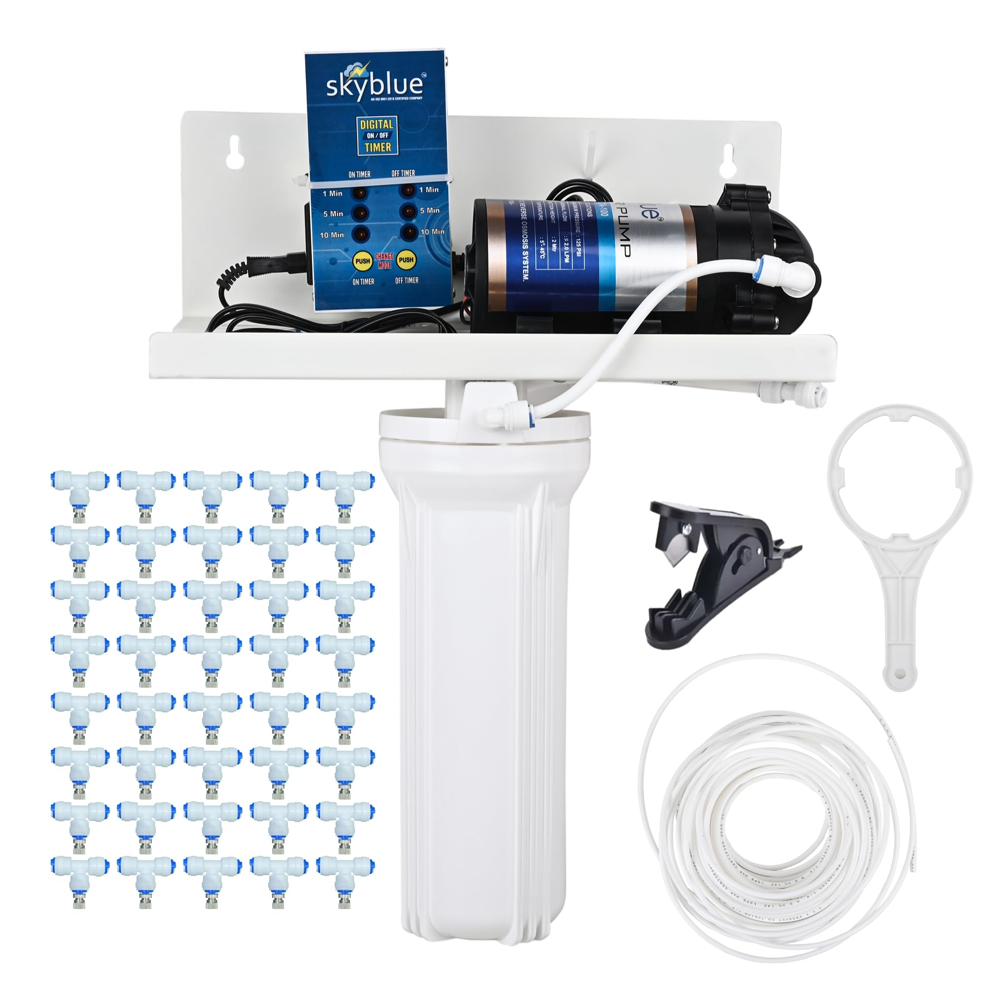 skyblue Premium Fogger Kit with 40 nozzles for Dairy Farms, Restaurants, Cafes and Outdoor Spaces Misting-image-19
