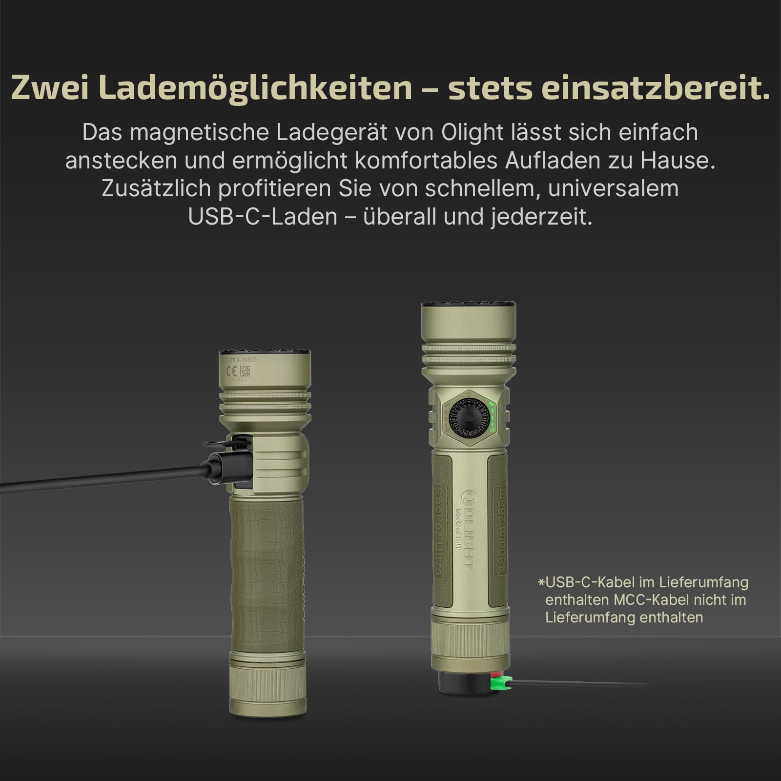 OLIGHT Seeker Ultra Leistungsstarke LED Taschenlampe 4800 Lumen 265 m