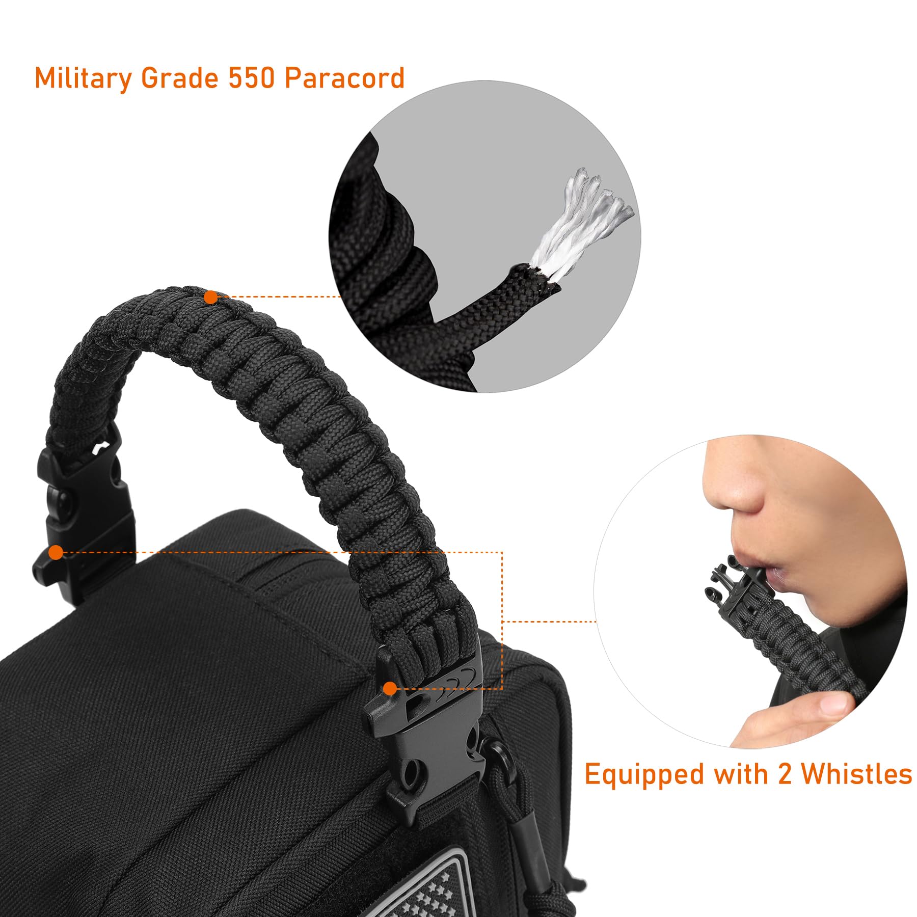 Neceser táctico para hombre, seco, húmedo, separado, bolsa de higiene de viaje, bolsa de herramientas Molle, bolsa de afeitado para hombre, bolsas de ducha de viaje, Negro -, Táctico