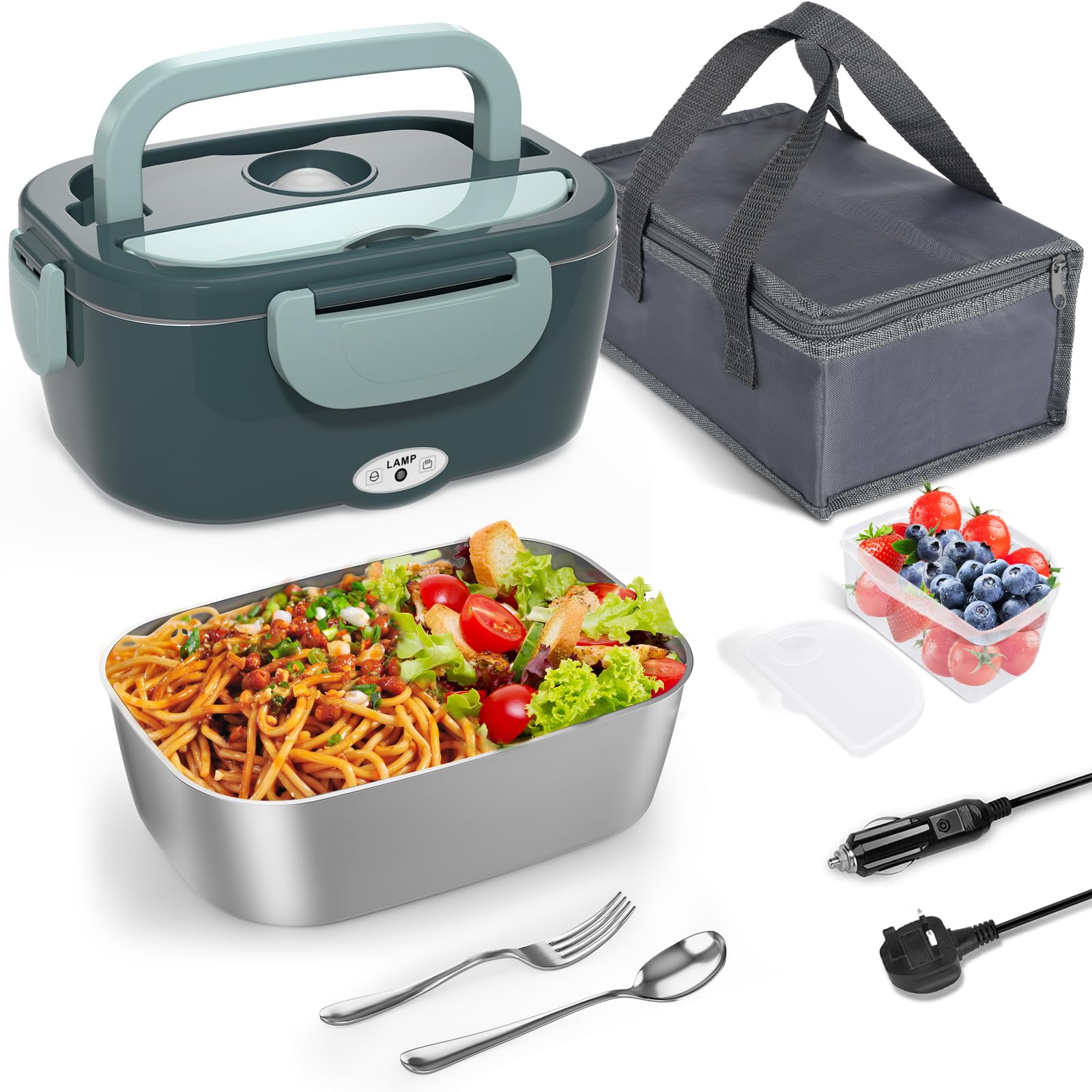Monteka Lonchera eléctrica para calentar alimentos