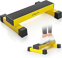 Vista 7 de Barra de elevación de pantorrillas mejorada para entrenamientos de gimnasio en casa, máquina de elevación de pantorrillas de pie para estiramiento