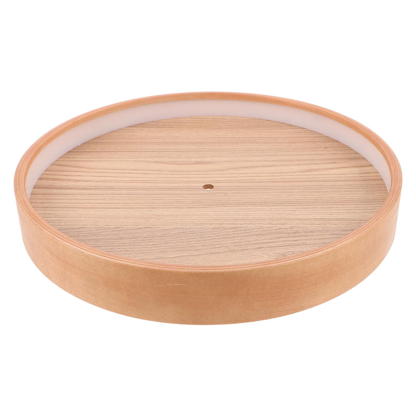 Cadre en bois rond horloge murale en essence naturelle finition minimaliste 12 pouces