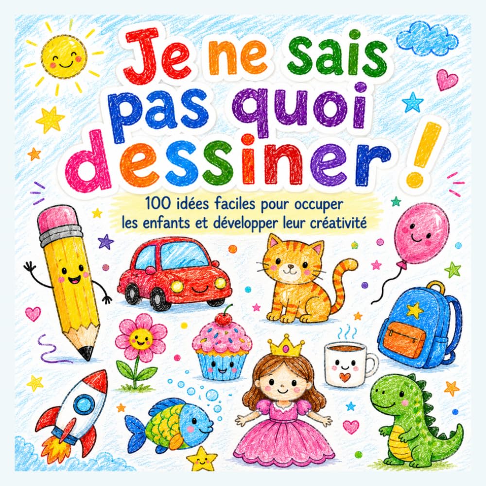 Je ne sais pas quoi dessiner !: 100 idées faciles pour occuper les enfants et développer leur créativité