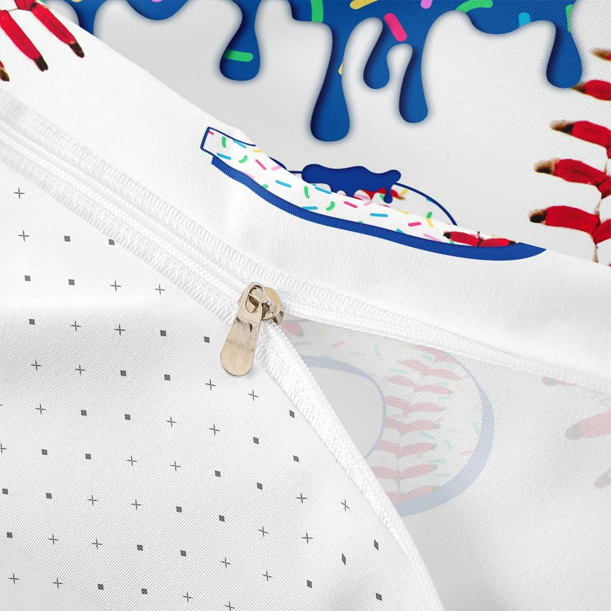 Homewish Baseball lody super king poszewka na kołdrę granatowy lody kroplówka zestaw pościeli dla dorosłych nastolatków kobiet baseball monogram B poszewka na kołdrę sport piłka gra zestawy łóżek