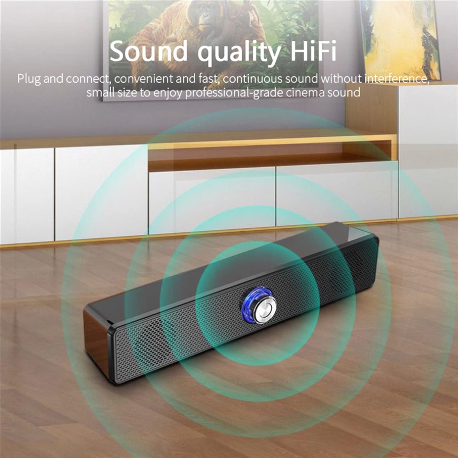 SoundBar z subwooferem TV Sound Bar Home Theater System Bluetooth Kompatybilny z głośnikiem Extra Bass PC Stereofoniczne głośniki komputerowe Głośnik