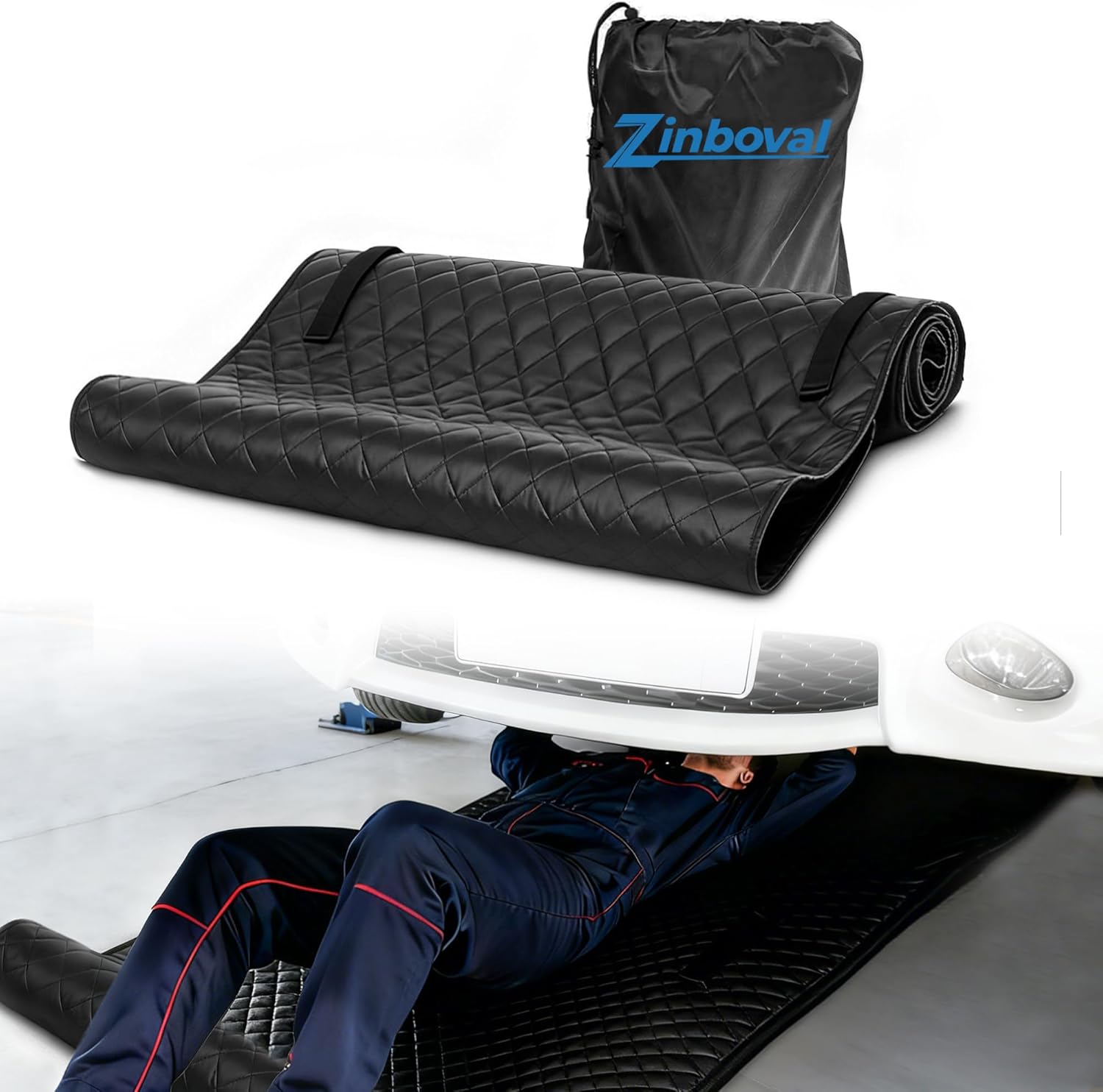 Magic Creeper Rolling Mat 58''x28'' Portable Under Car Repair Mat Folding Repairing Mechanic Pad Automotive Garage Creeper Mats For Working On The Ground For Self-Driving Tour Long-Haul Truck