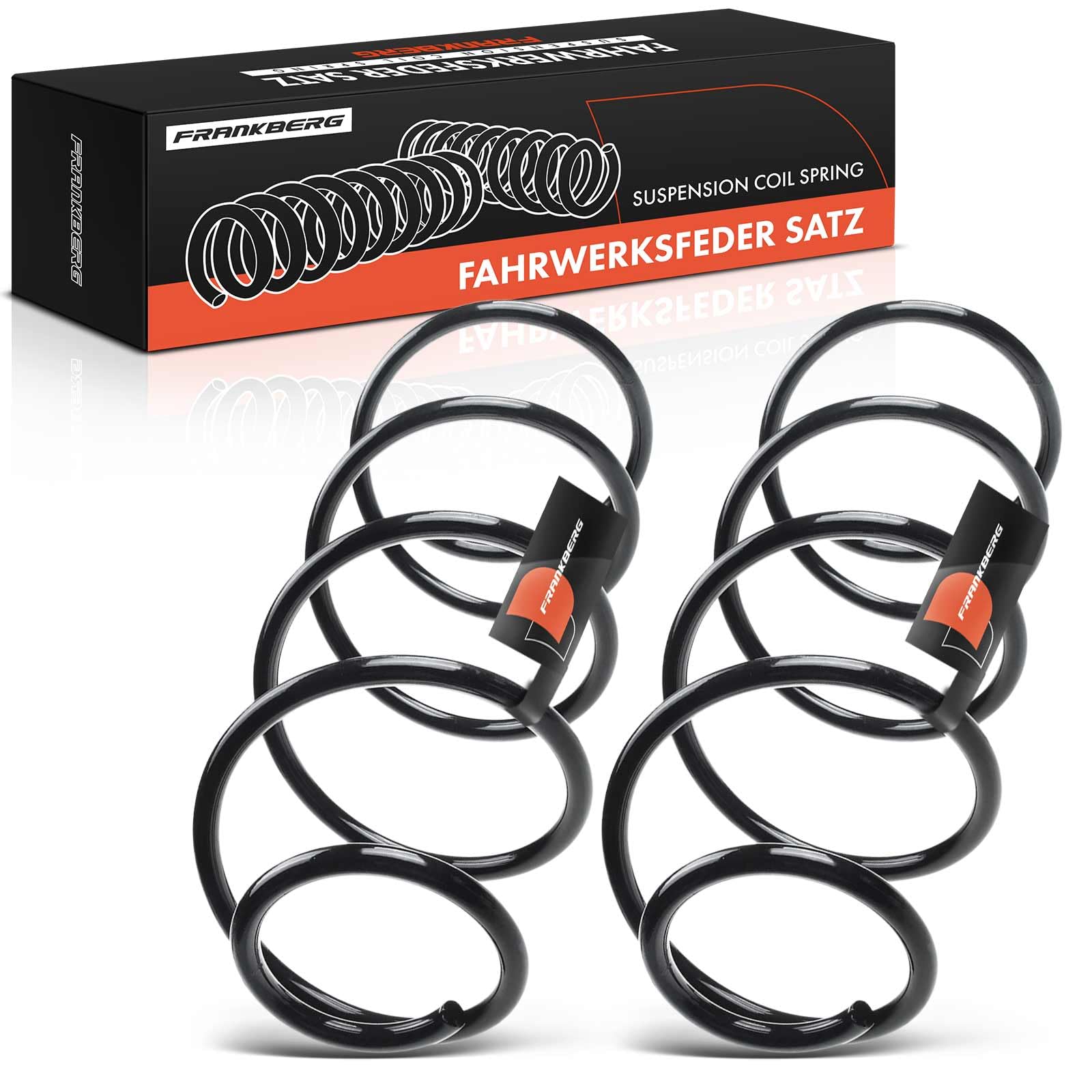 Frankberg 2 ressorts de suspension pour essieu avant 5002FV | Compatible avec: 307 3A/C, C4 I LC, 307 Pause 3E, 307 SW 3H, C4 Coupé LA