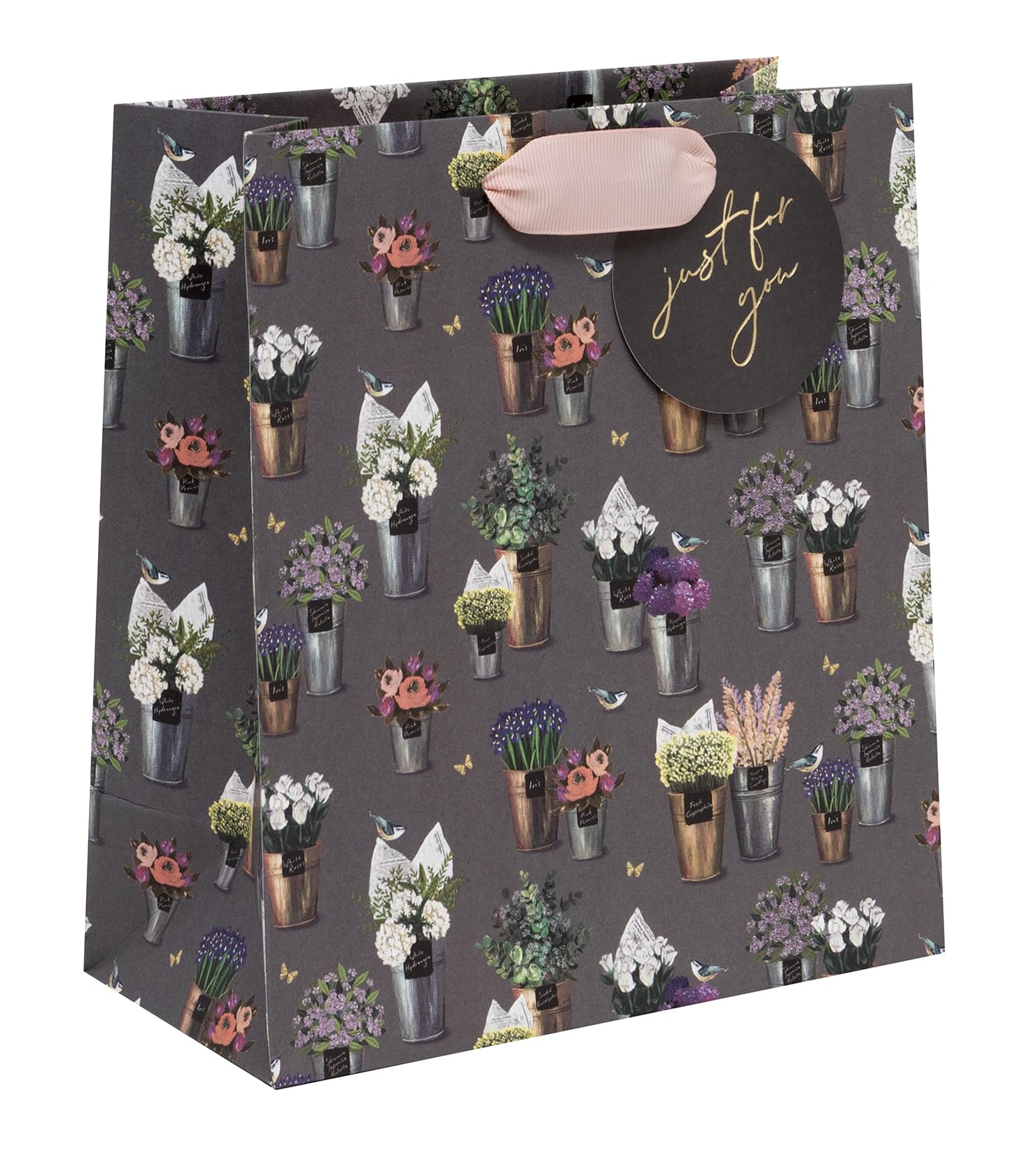 Glick Medium Gift Bag - Flower Market Floral Design - 200 x 225 x 100mm