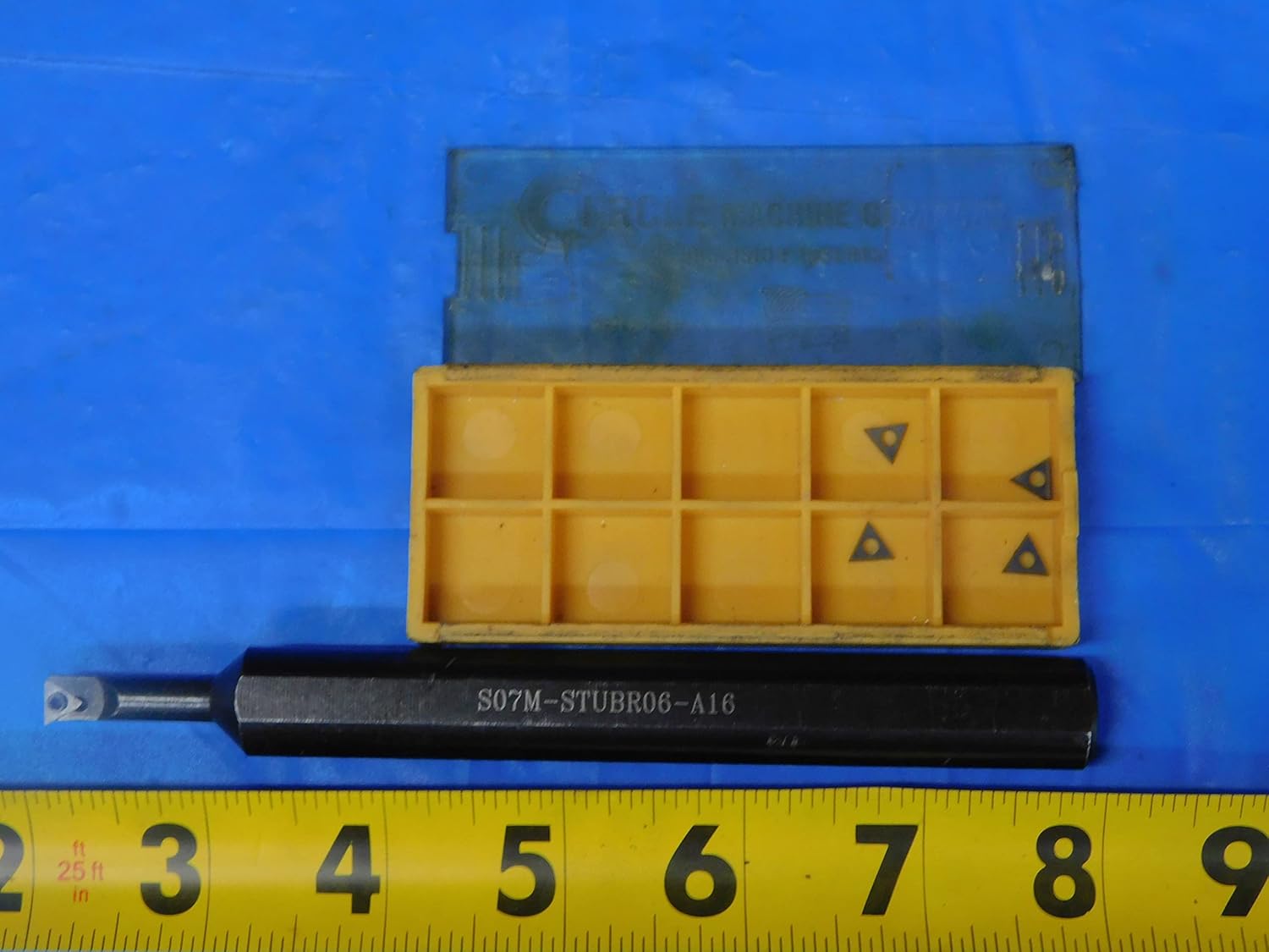 S07M-STUBR06-A16 Boring BAR 16mm Shank Dia 6" OAL W/ 4 New Matching Inserts - MB10058BS2