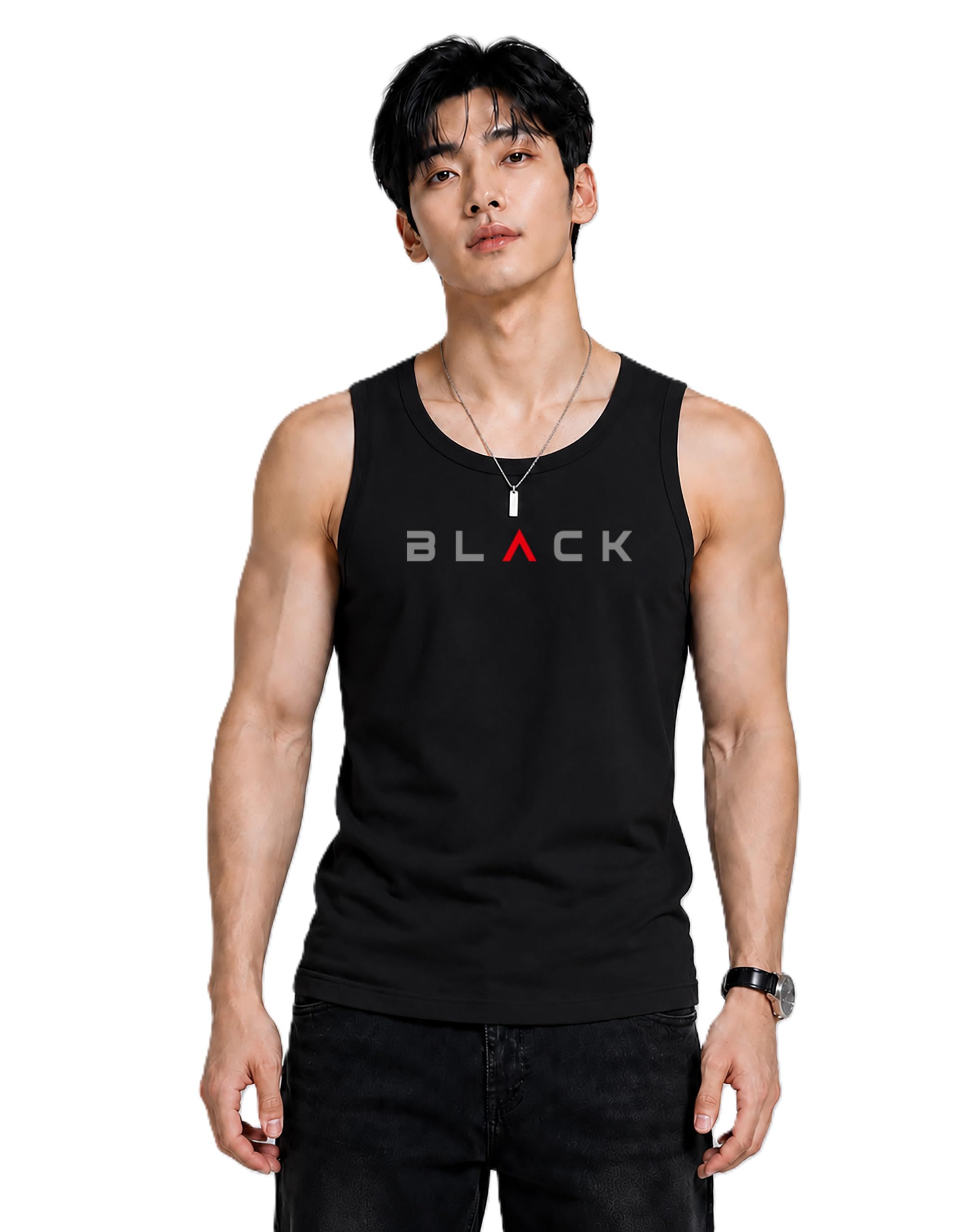 jugular Men's Pure Cotton Printed Regular Fit Sleeveless Vest, Scoop Neck, Classic Style-picture-29