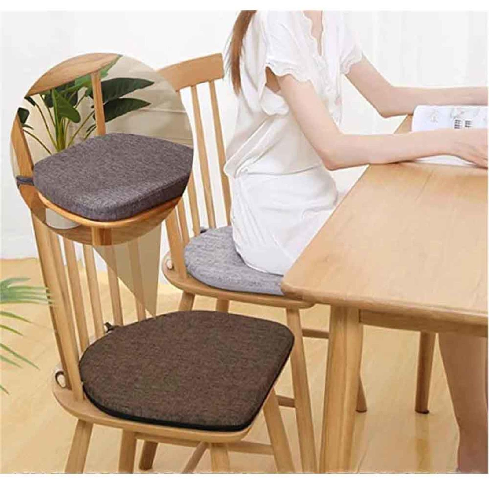Comodo cuscino antiscivolo in schiuma imbottita con copertura – perfetto per studenti e salotti, ideale per uso interno, migliora l'esperienza di seduta
