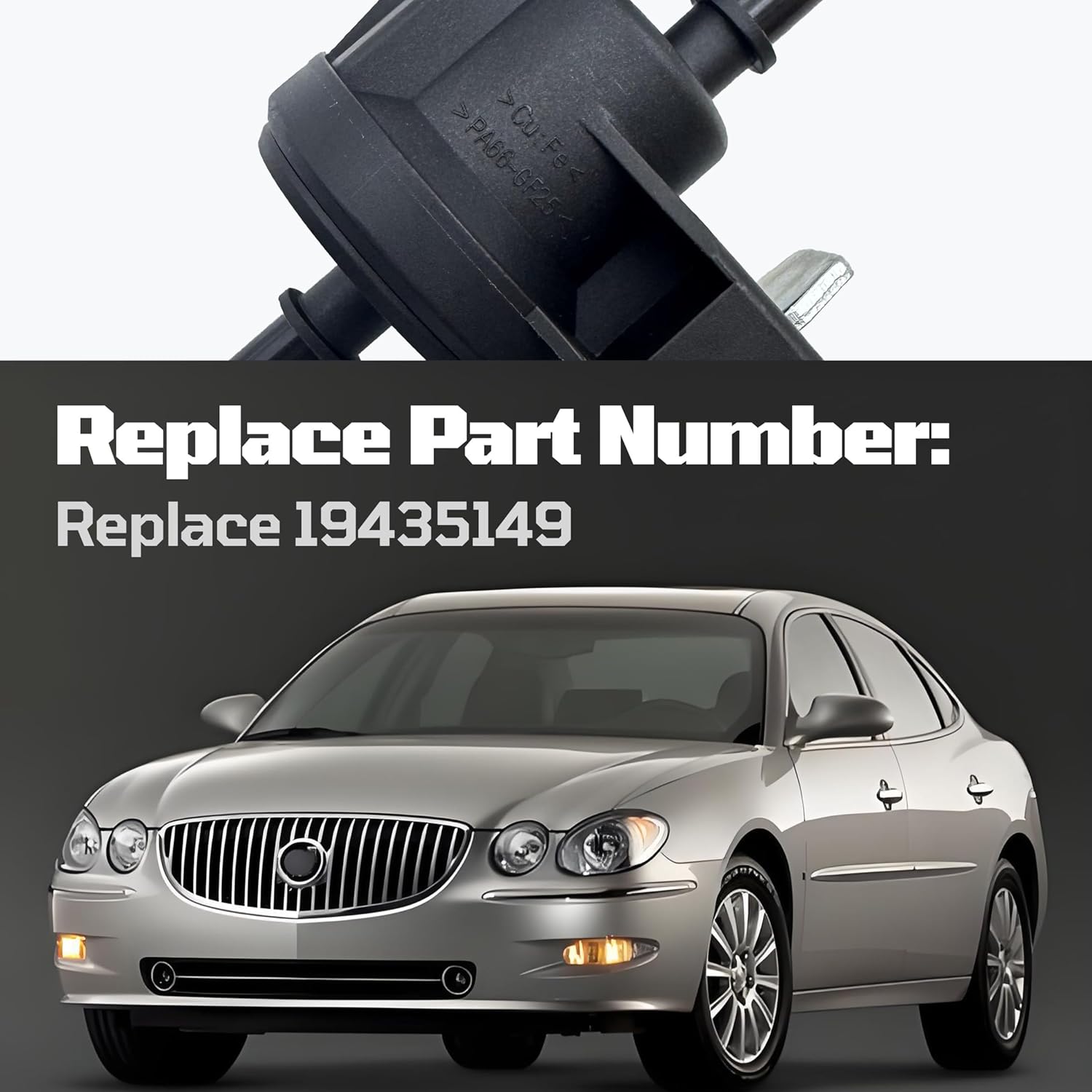 Evaporative Emission Canister Purge Solenoid Valve Fits for Cadillac CTS SRX STS Buick LaCrosse Saturn VUE Chevrolet Camaro Pontiac G8 GMC Acadia 3.6L 2005-2011 Replace 19435149