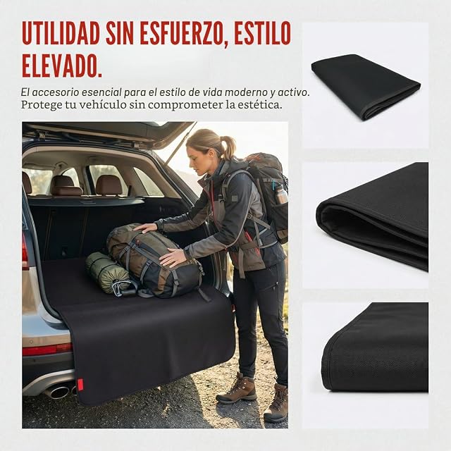 Foto 7 de 7 de BXUUXA Protector Maletero Coche Perro,105x80cm Protector Maletero Coche Impermeable y Resistente Universal…
