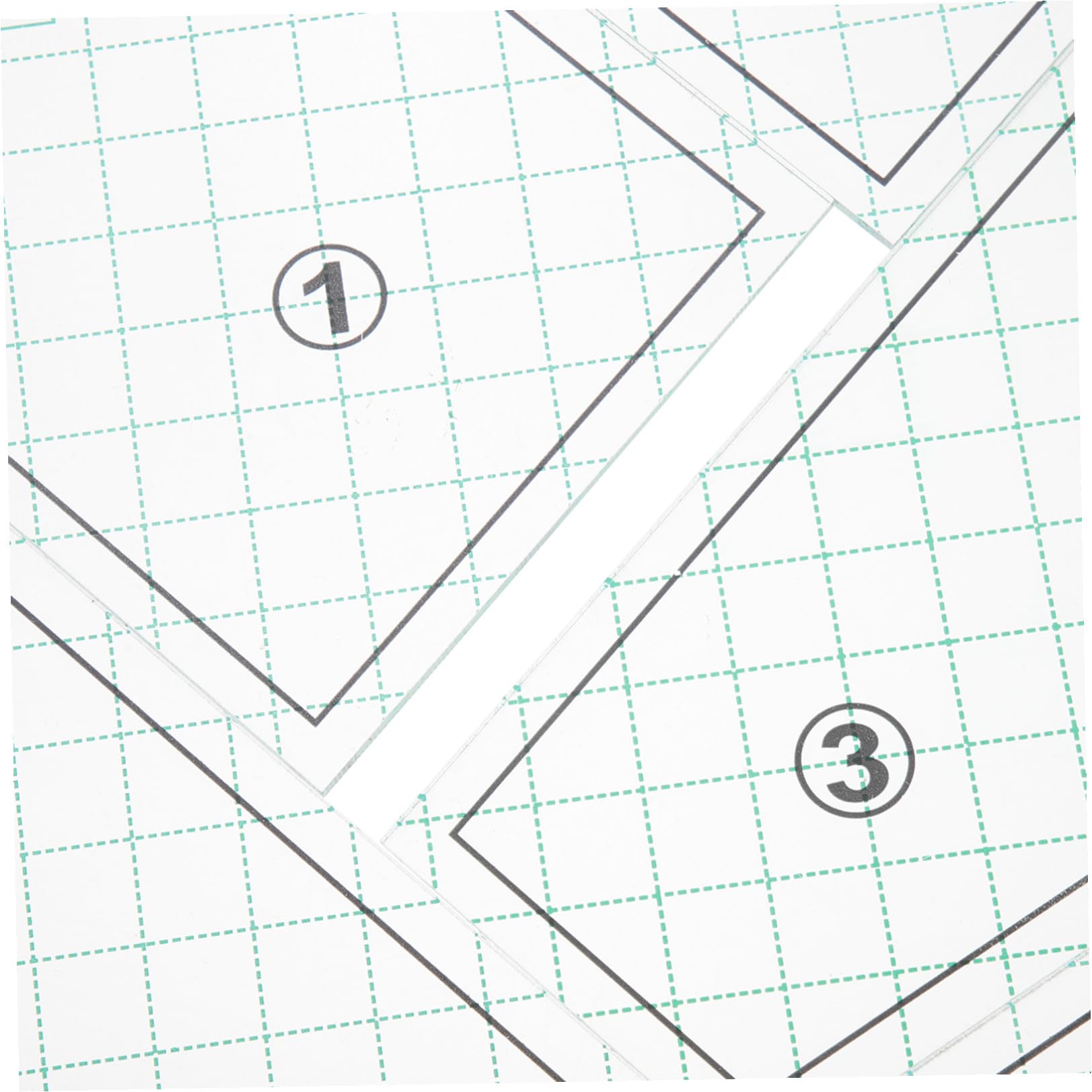 Artibetter 5pezzi Modelli Per Quilting Domestico Righelli Per Trapuntatura Strumenti Per Cucire Fai Da Te Riutilizzabili e Resistenti Per Sartoria e Modellisti