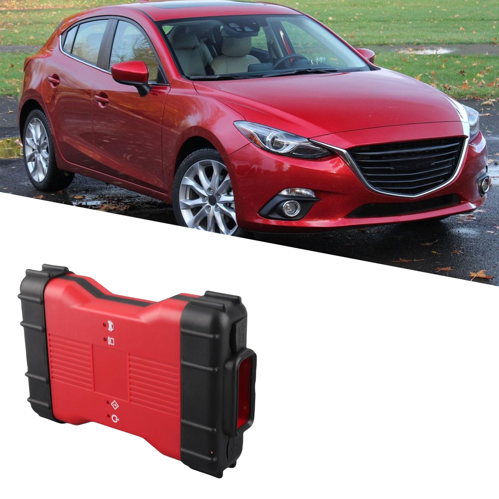 Herramienta de Diagnóstico VCM 2 con Software de Diagnóstico Integrado, VCM II 2 en 1 Herramienta de Diagnóstico de ID Dianóstico, Herramienta de Diagnóstico de Automóviles para Ford, para Mazda