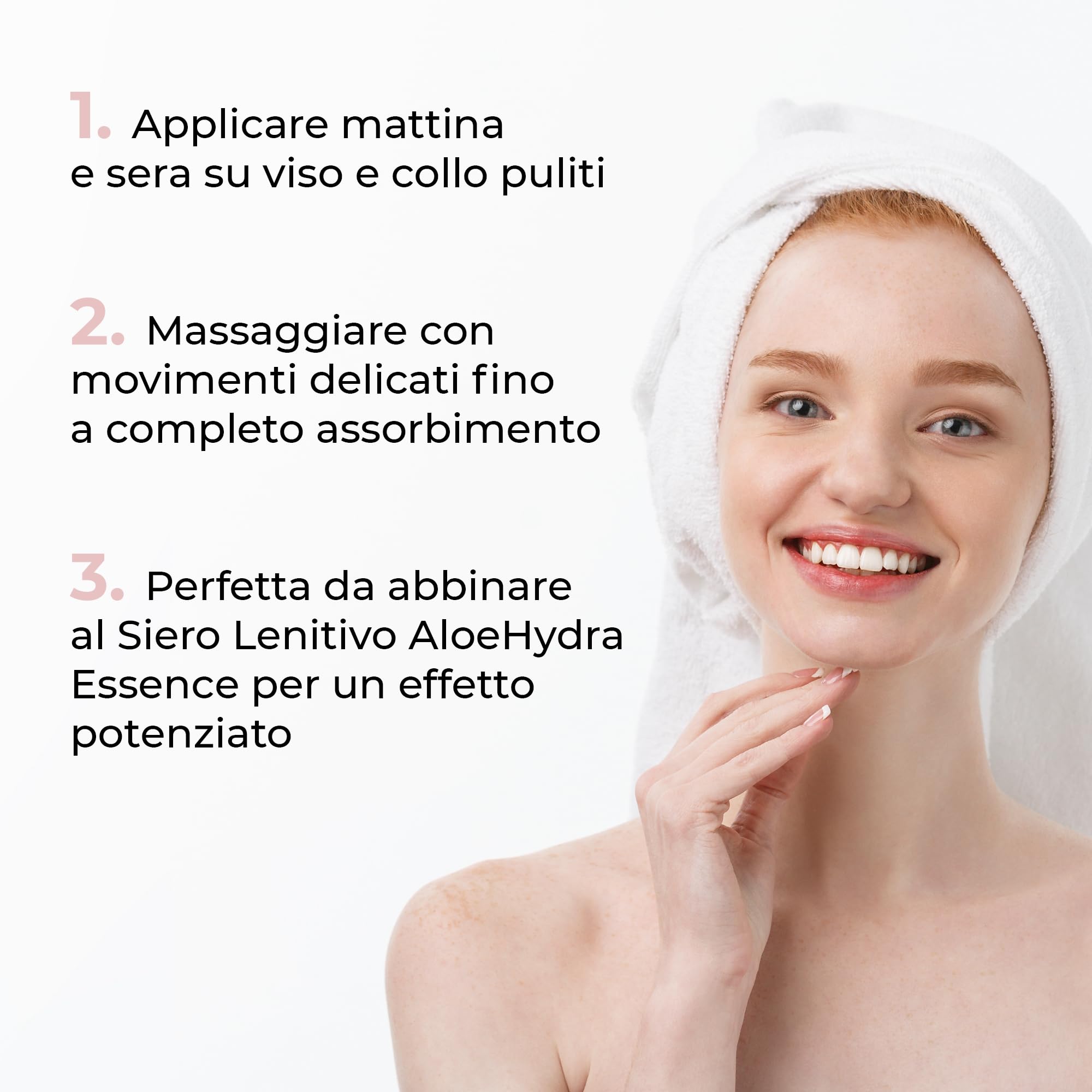 Wikirose Aloehydra Cream Crema Viso Idratante Lenitiva, con Aloe Vera, Niacinamide, Estratto di Mela, per Pelle Sensibile e Disidratata, Azione Riequilibrante e Protettiva, 50 ml