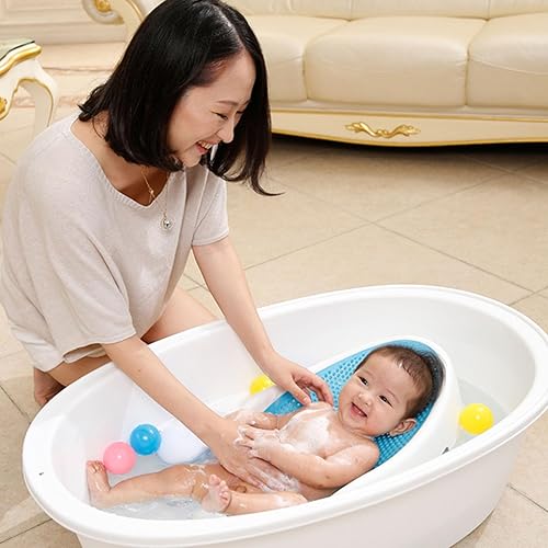 Miniatura 4 de Soporte de baño para bebé, soporte para tina de baño, soporte de baño para bañera o fregadero, soporte de apoyo de silicona suave, red de baño,