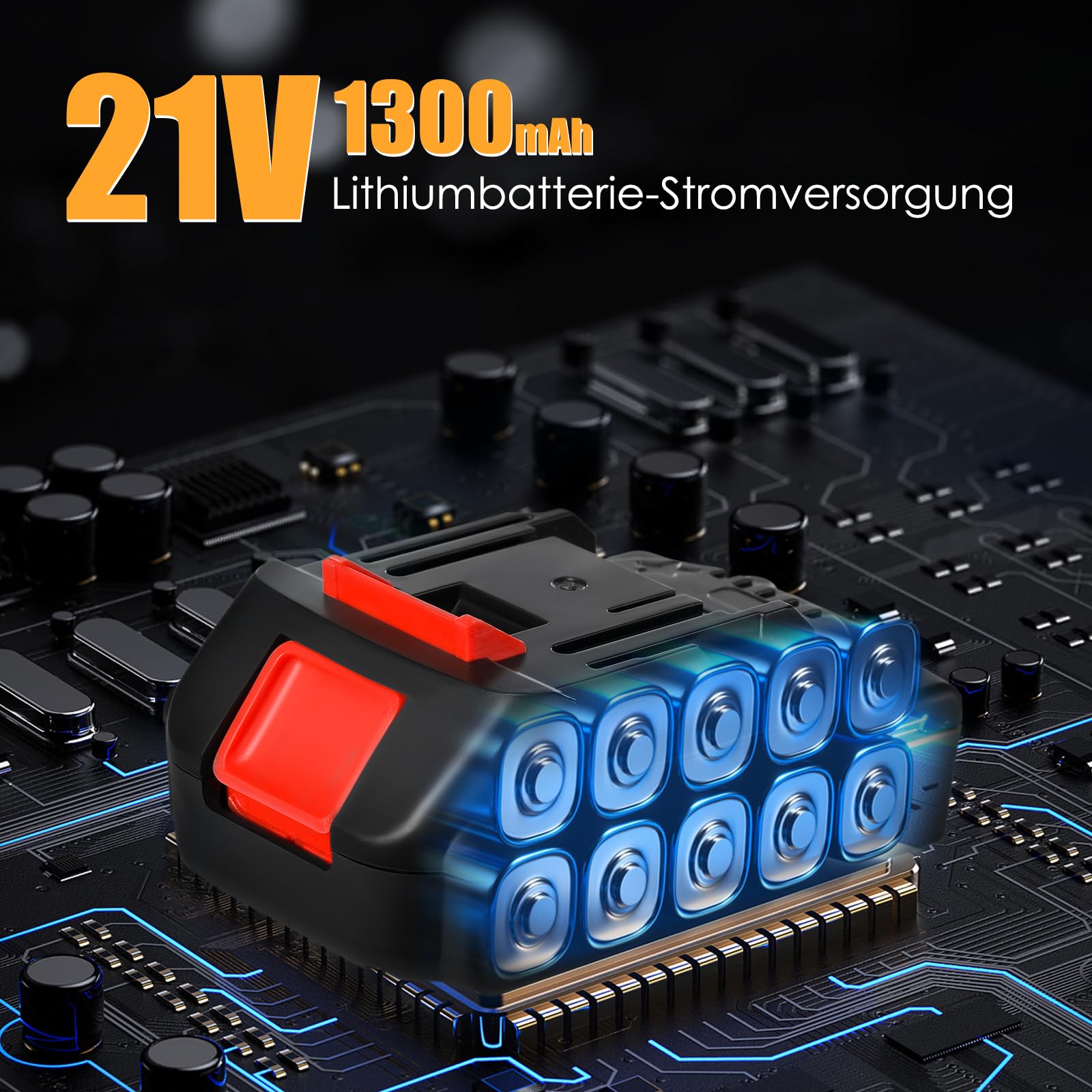 Macchina di livellamento per piastrelle senza fili, 21 V, 130 mm, ventosa 0 – 13500 giri/min, con 2 batterie, 5 velocità regolabili, alta capacità di carica, ventosa ingrandita con livella a bolla