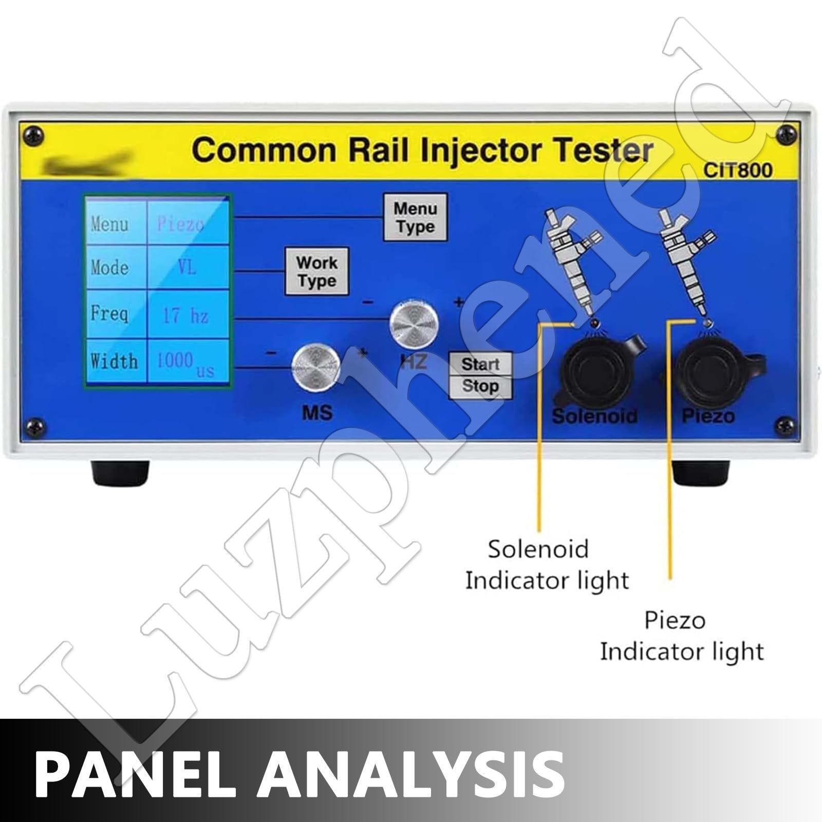 Tester Multifunzione per iniettore Diesel, Tester Iniettore Rampa Comune CR-C, Diesel Iniettore Ugello Tester Iniettore Tester, per Calibrare la Pressione Carburante, per S60h
