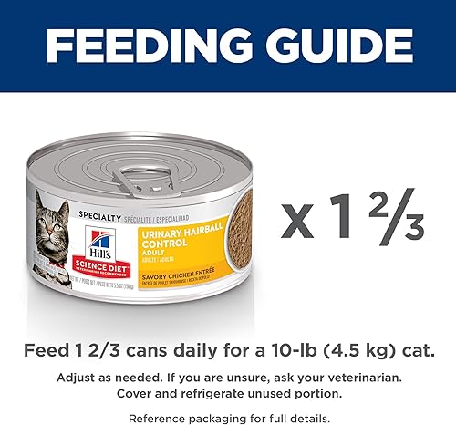 Miniatura 9 de Hills Science Diet Alimento húmedo para gatos adulto control urinario y de bolas de pelo receta salada de pollo Blanco