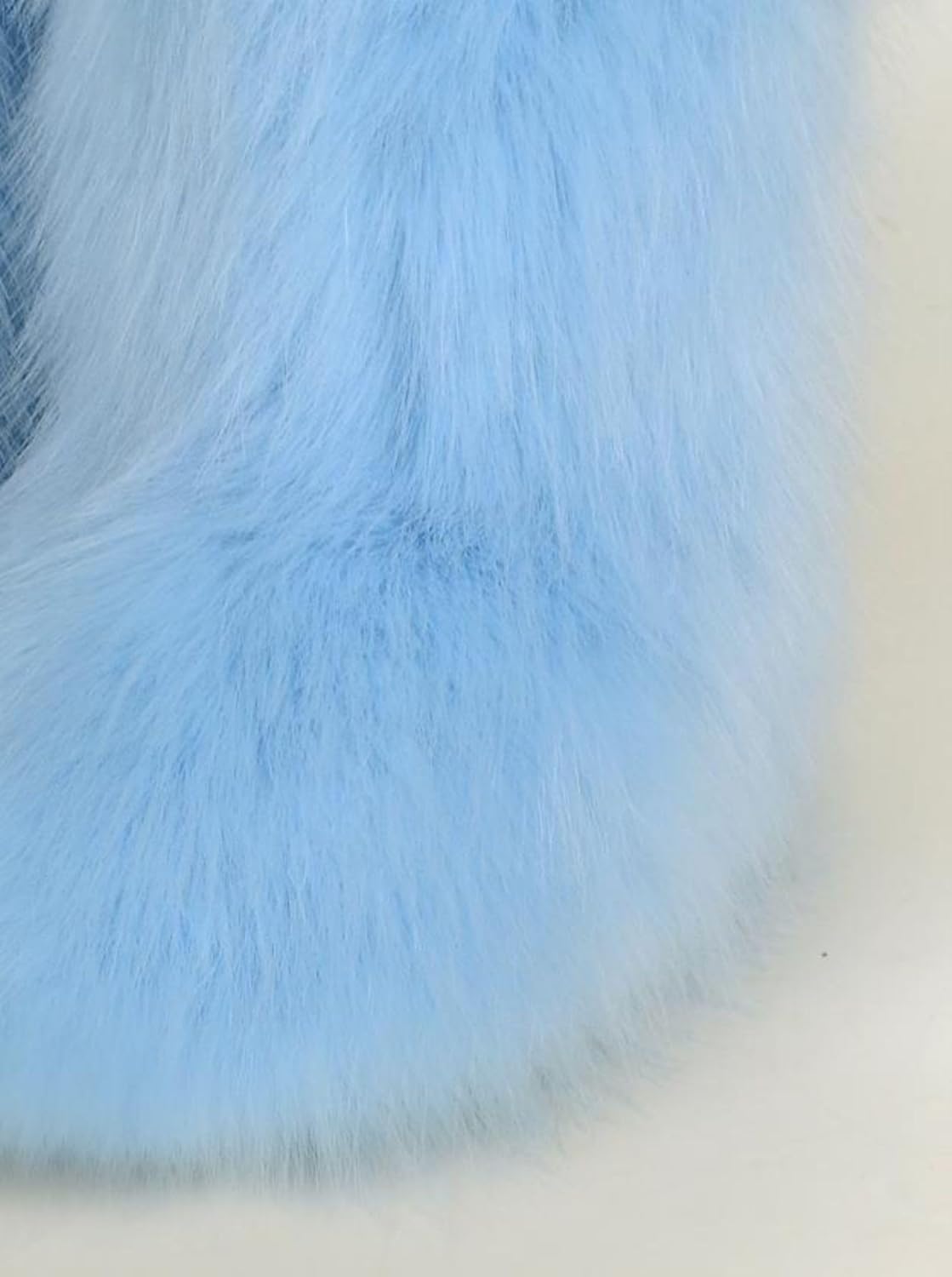 Girls Fluffy Furry Snow Boots Faux Fur Winter Warm Outdoor Boots