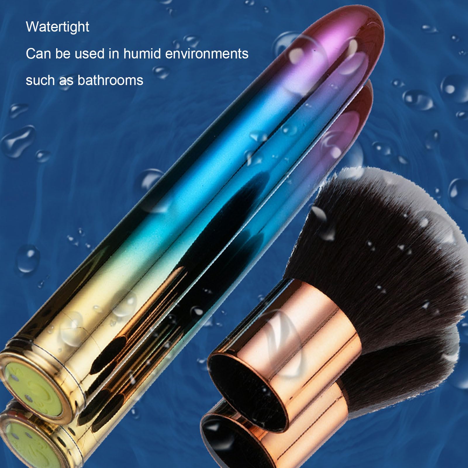 Soft Hair Electric Makeup Brush, Rechargeable Adjustable Frequency Waterproof, Multifunctional Beauty Tool for Makeup Application