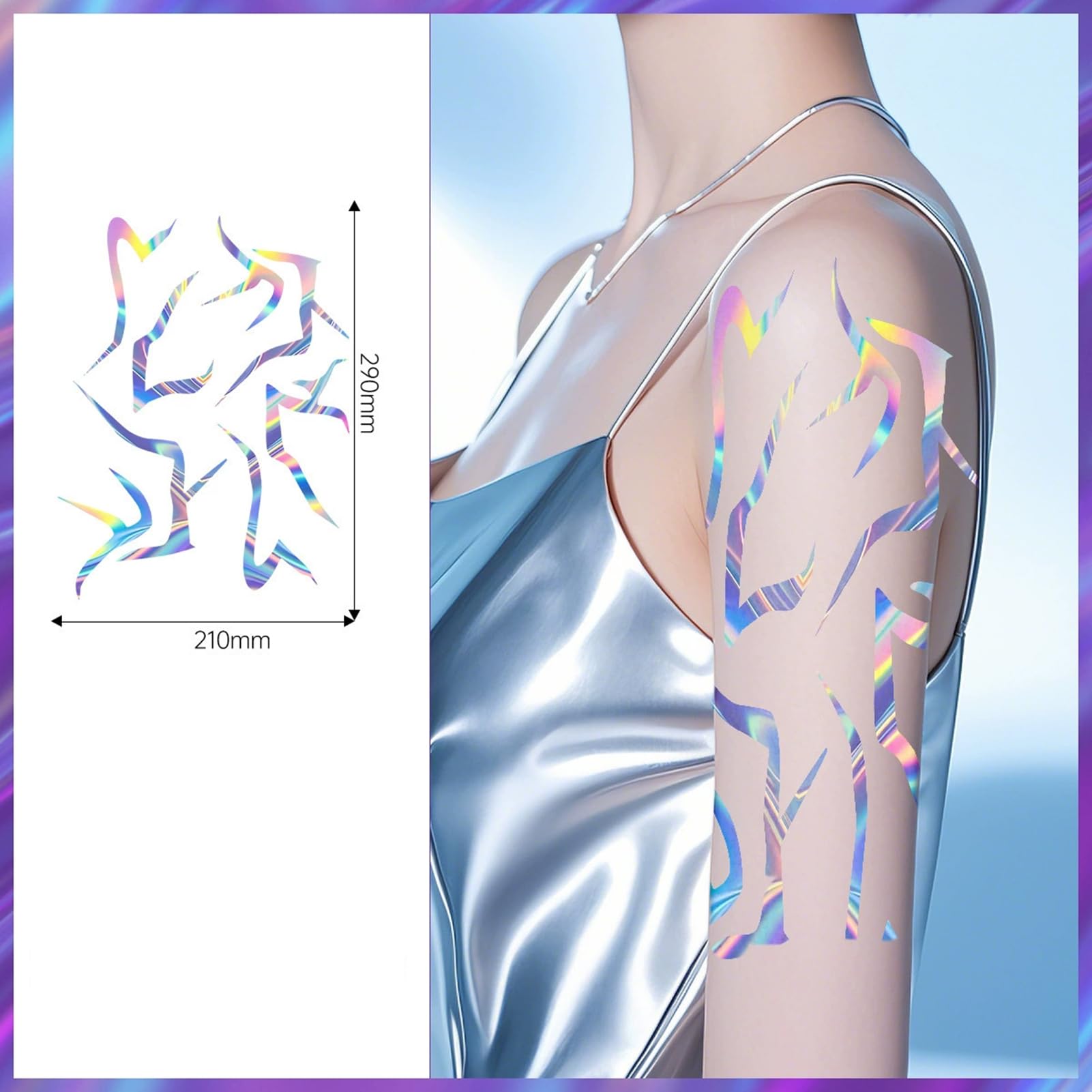 FILFEEL Adesivi Temporanei KPop, Tatuaggi Waterproof per Cosplay,
