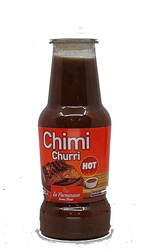 Miniatura 2 de La Parmesana Chimichurri Classic Sauce HOT 10.6 oz - Salsa Picante Ideal para Parrilladas, Asados - Importado de Argentina