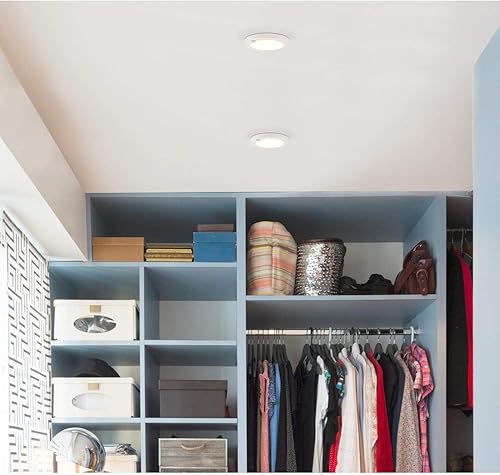 Miniatura 4 de Westinghouse Lighting 6111800 Energy Star - Lámpara de techo LED de 6 pulgadas y 7 vatios con sensor de movimiento, 4000 K, acabado blanco, pantalla