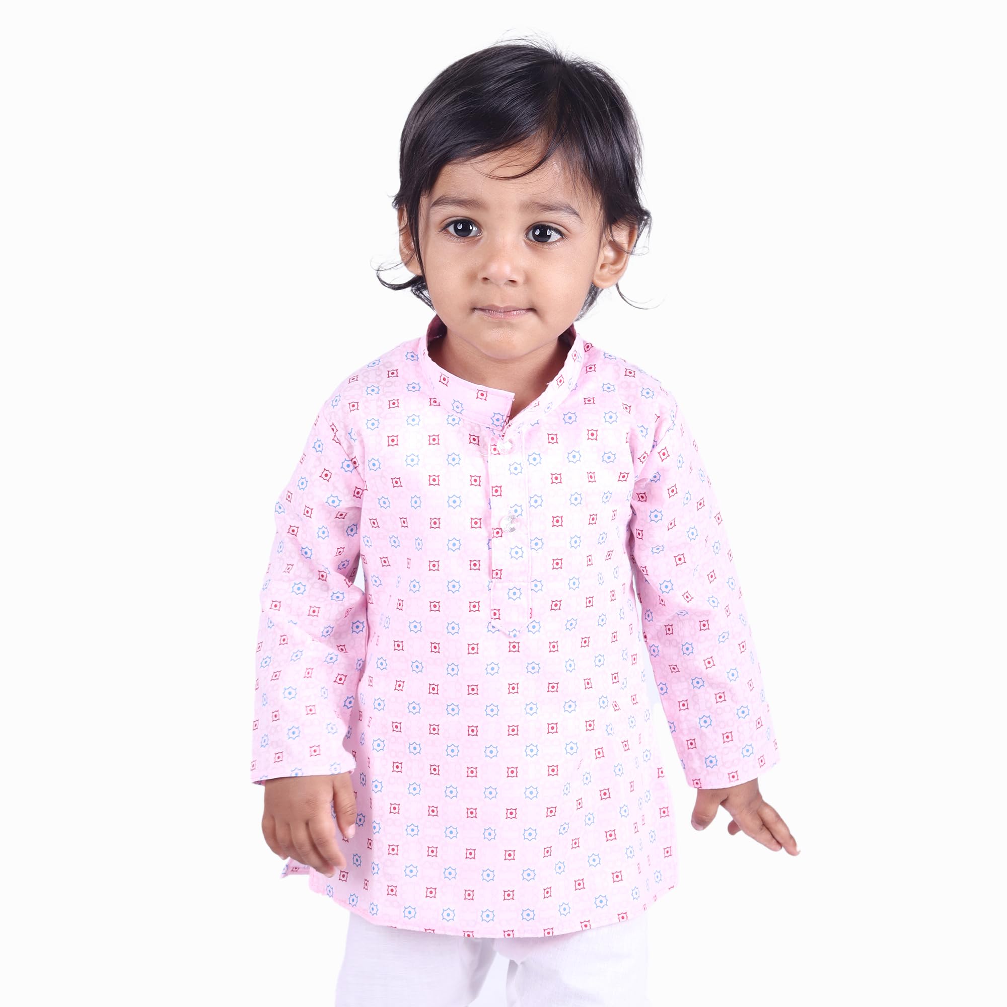 Baby Boys Kurta and Pyjama Set - Light Pink & White - Regular-Fit - 2-3 Years - ZA00982-image-27