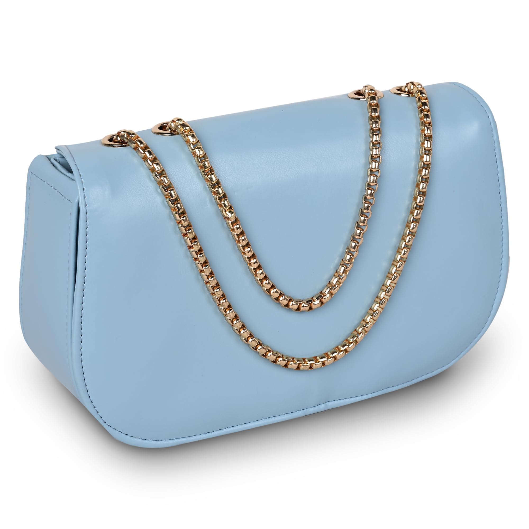 MARKQUES Ziva Vegan Leather Pastel Blue Party | Casual Sling Bag (B0D2W71YFT) Amazon Price History, Amazon Price Tracker