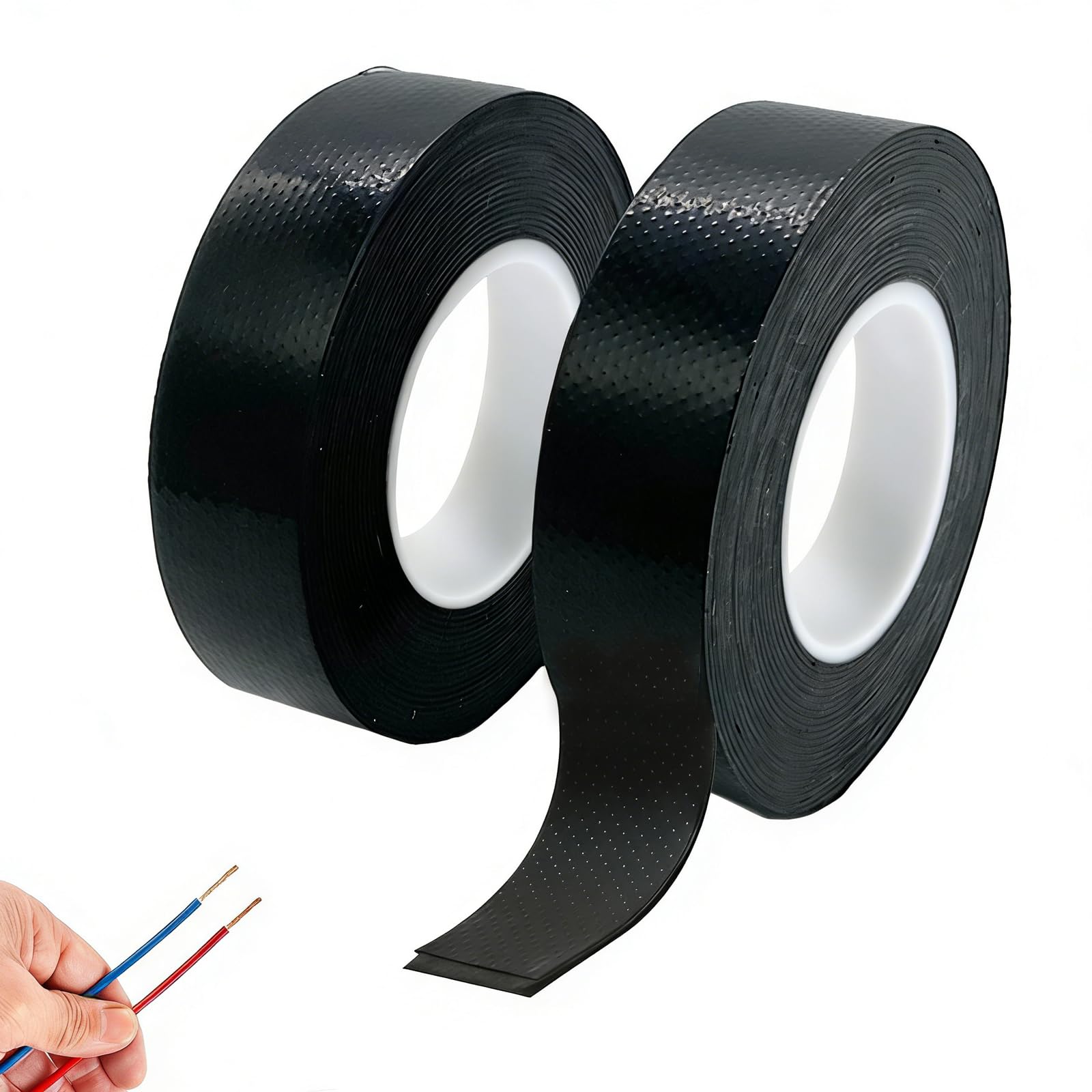 aieieii 2 PCS Self Amalgamating Tape 22mmx5m, Practical Self Amalgamating Waterproof Tapes, Tape Waterproof, Suitable for Pipelines Hgh Voltage and Sealed Cables Joints